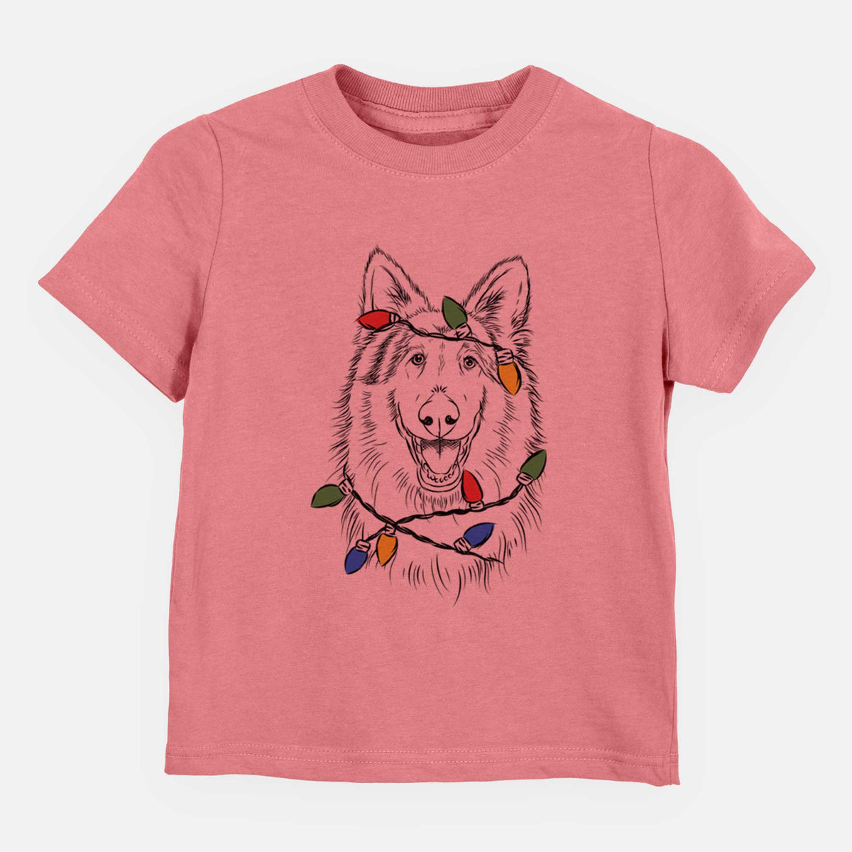 Christmas Lights Cannon the Rough Collie - Kids/Youth/Toddler Shirt