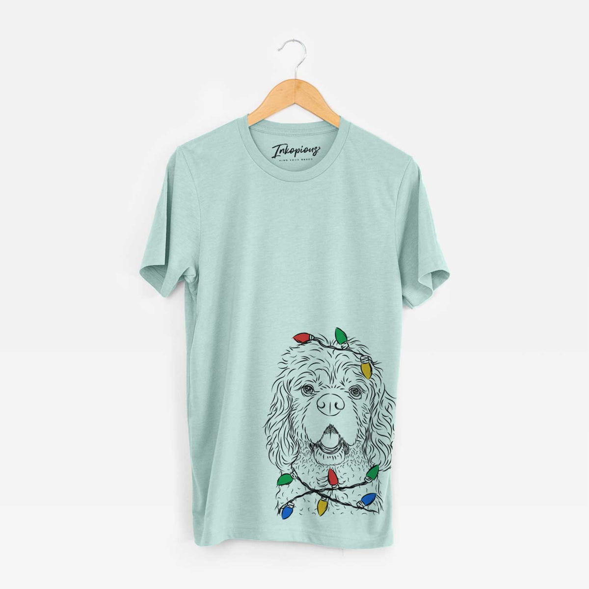 Christmas Lights Casey the American Cocker Spaniel - Unisex Crewneck