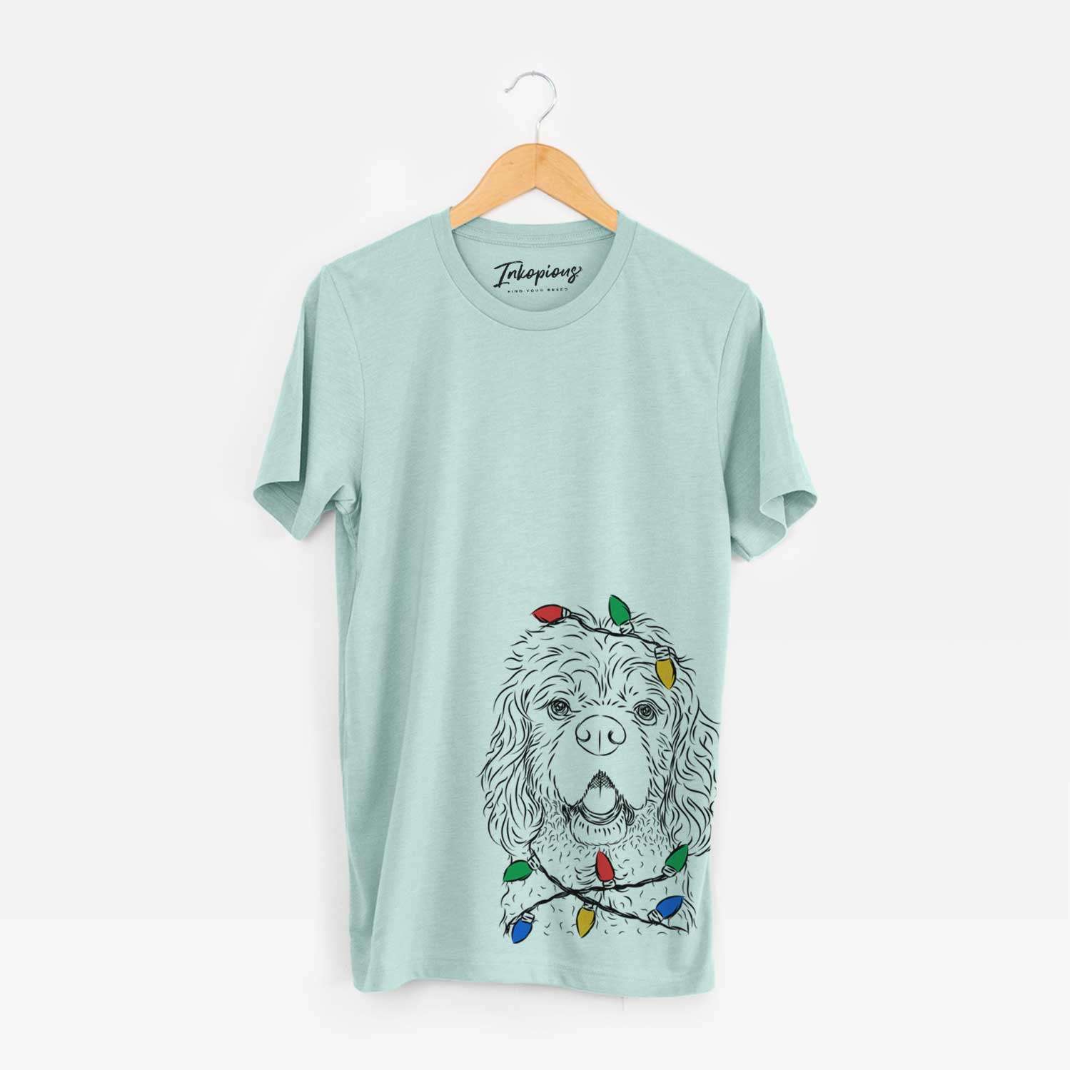 Christmas Lights Casey the American Cocker Spaniel - Unisex Crewneck