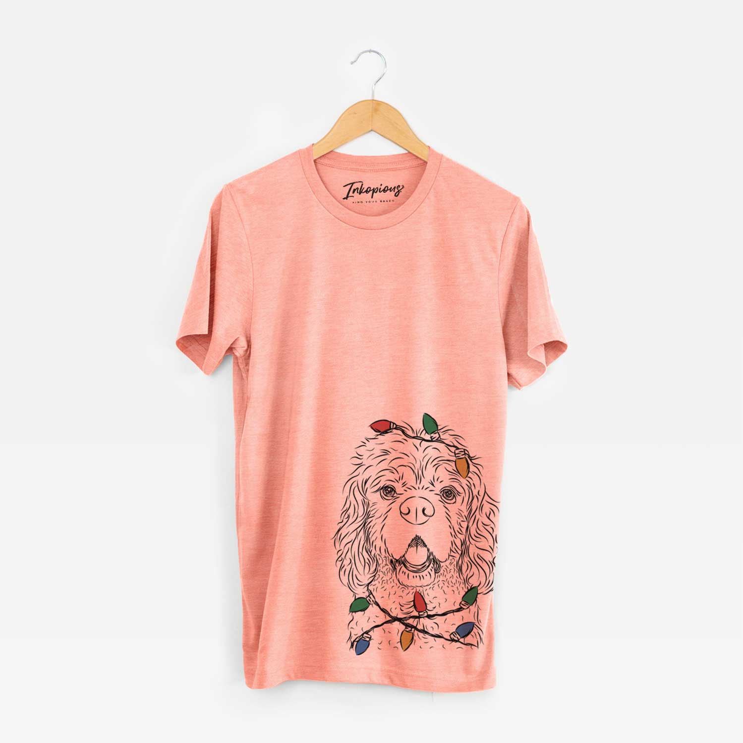 Christmas Lights Casey the American Cocker Spaniel - Unisex Crewneck