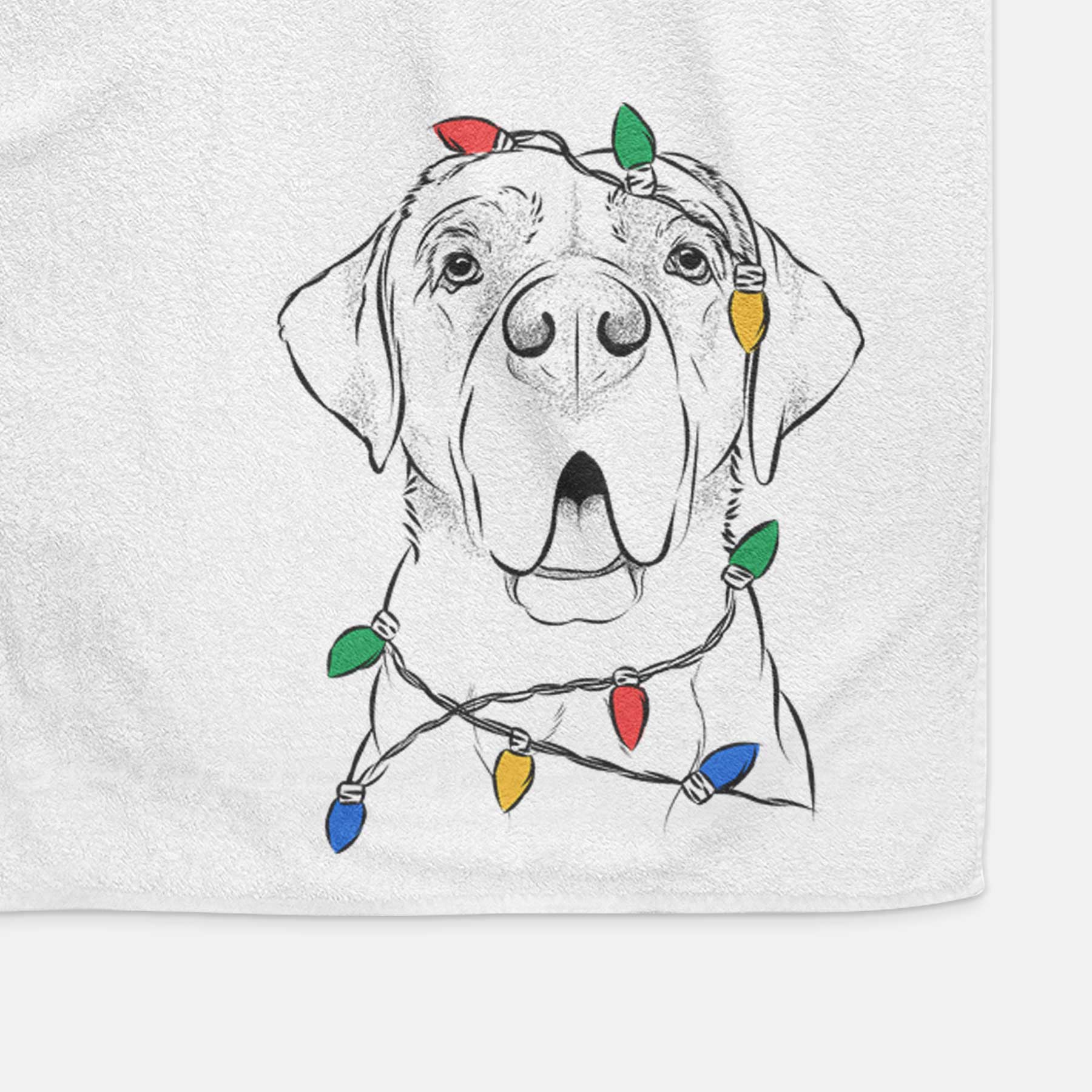 Ceasar the Labrador Hound Mix Decorative Hand Towel