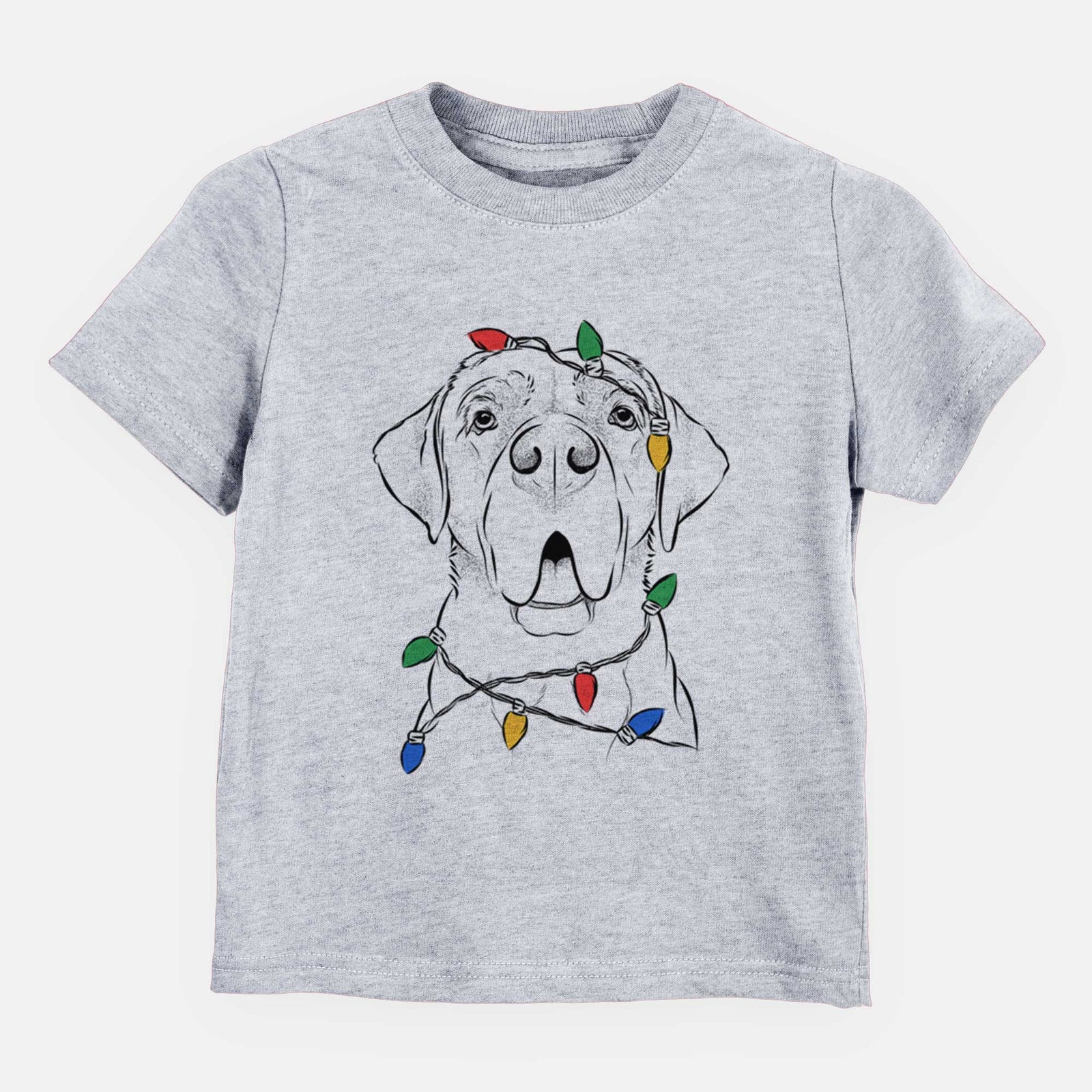 Christmas Lights Ceasar the Labrador Hound Mix - Kids/Youth/Toddler Shirt