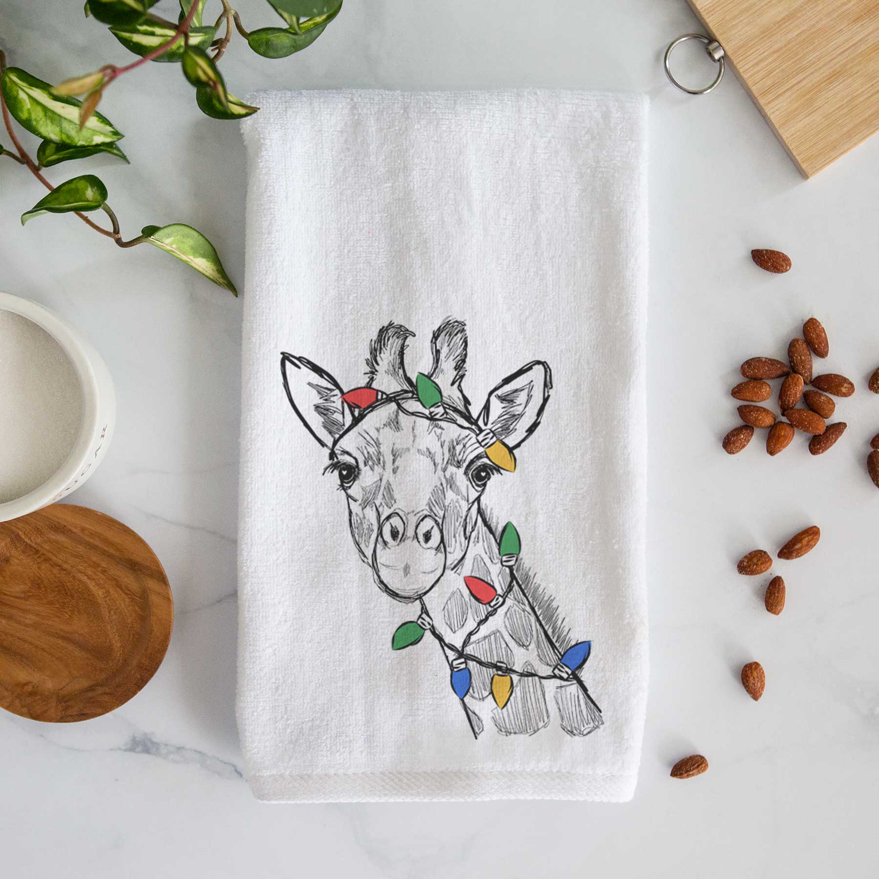 Cedrick the Giraffe Decorative Hand Towel