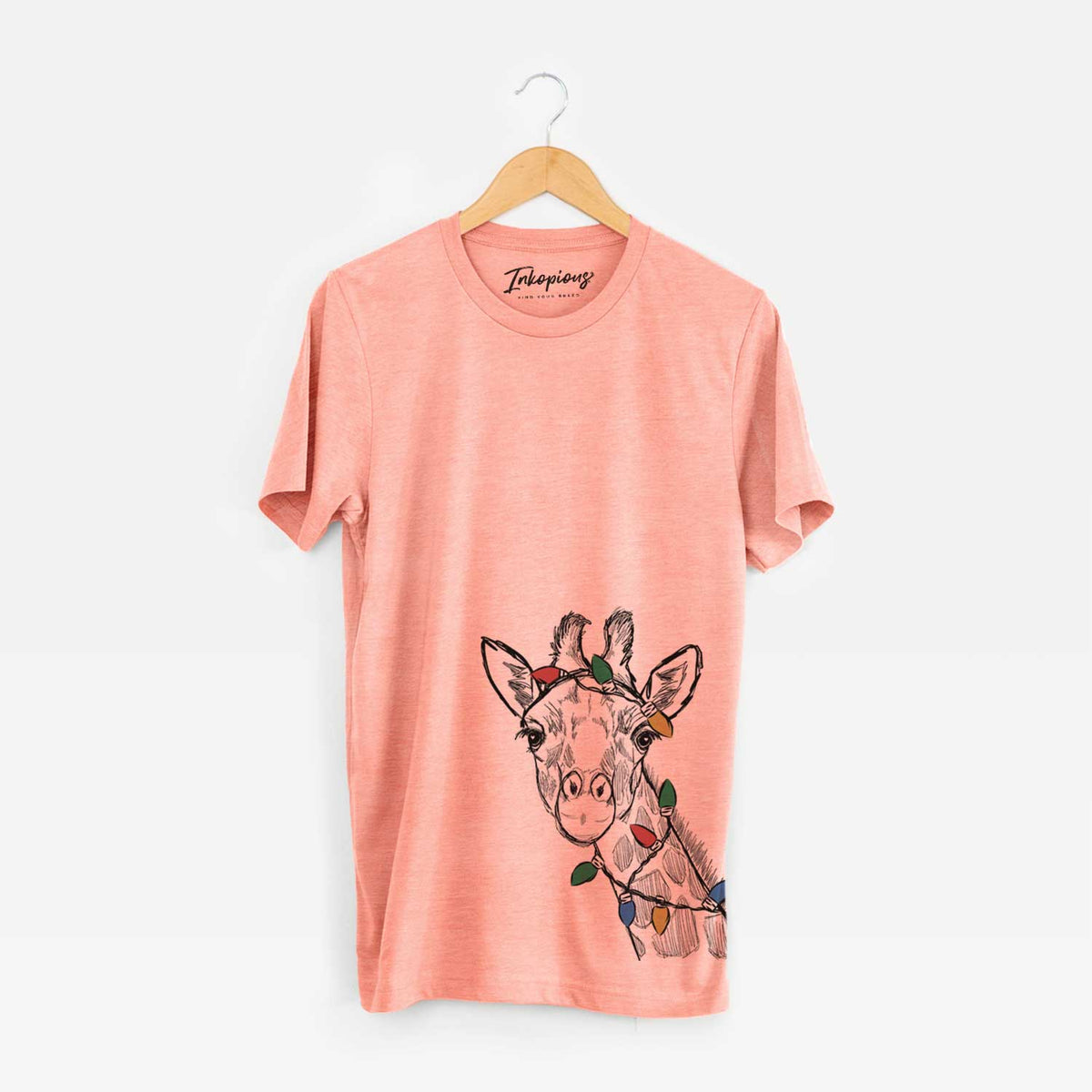 Christmas Lights Cedrick the Giraffe - Unisex Crewneck