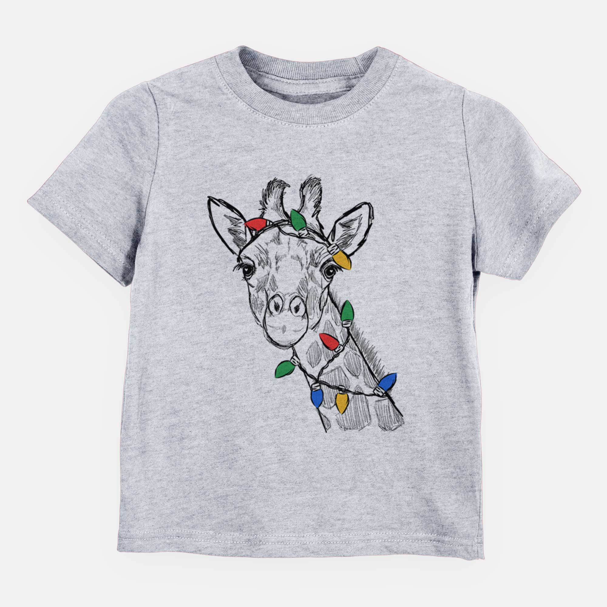 Christmas Lights Cedrick the Giraffe - Kids/Youth/Toddler Shirt