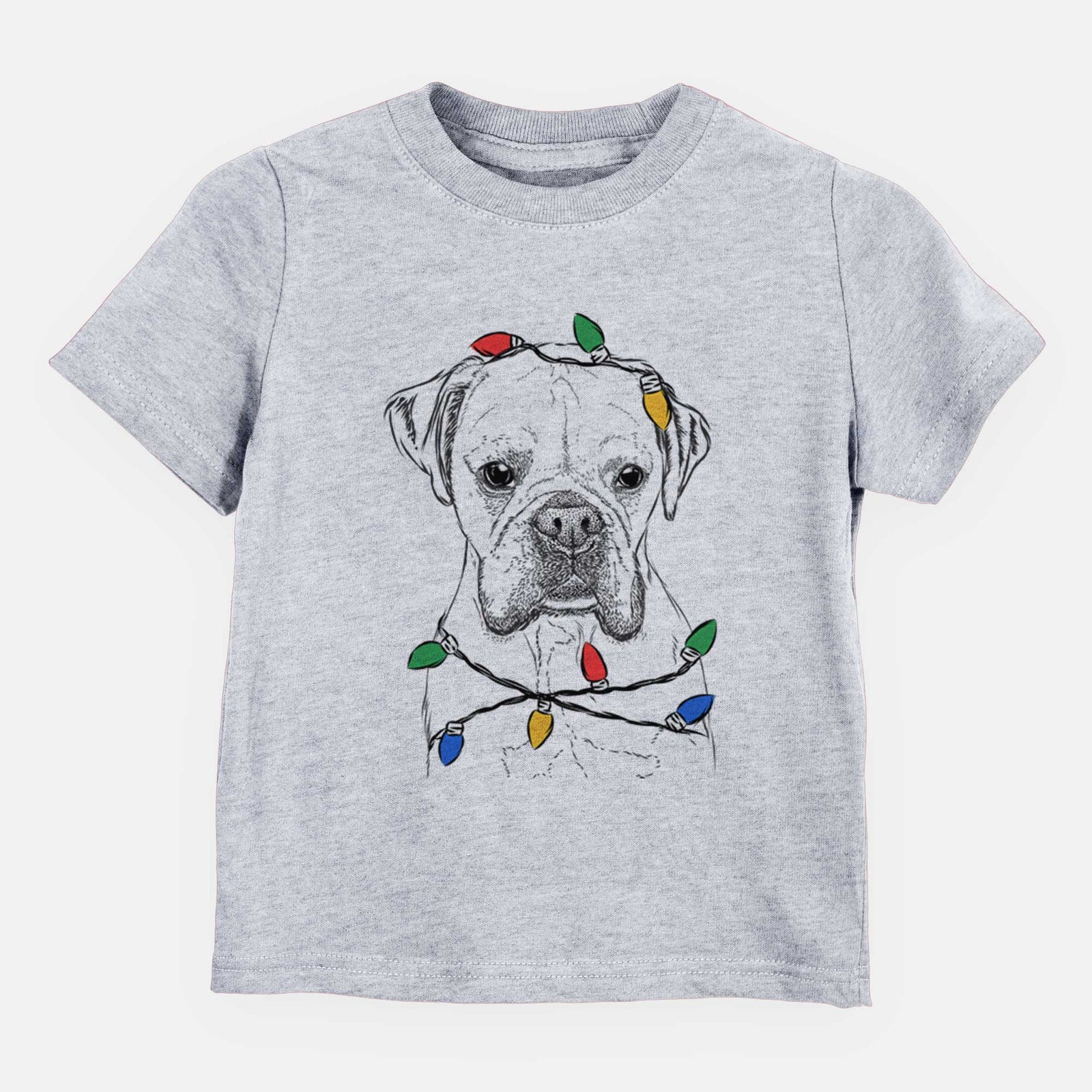 Christmas Lights Champion Bentley the Boxer - Kids/Youth/Toddler Shirt