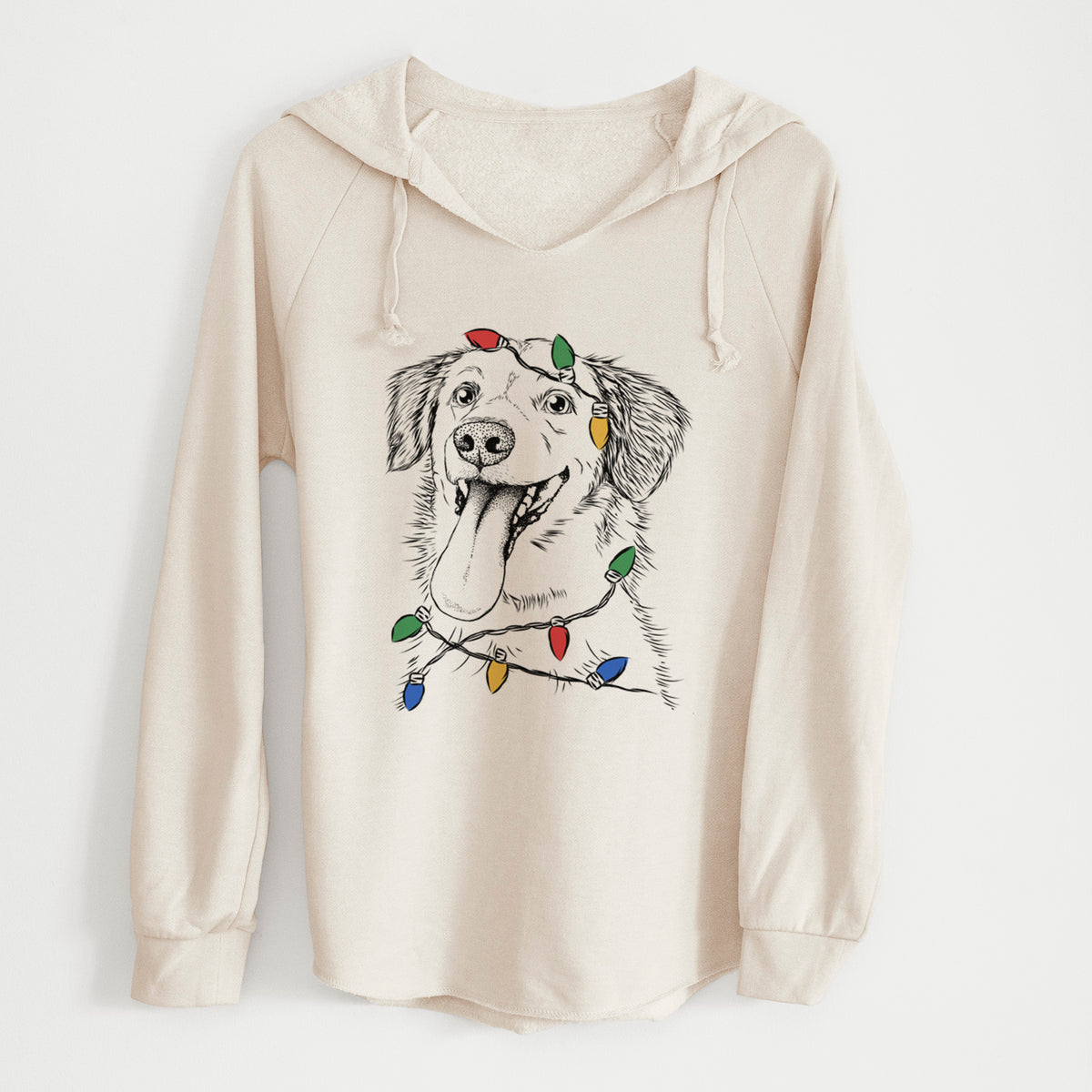 Christmas Lights Charles Xavier the Mixed Breed - Cali Wave Hooded Sweatshirt