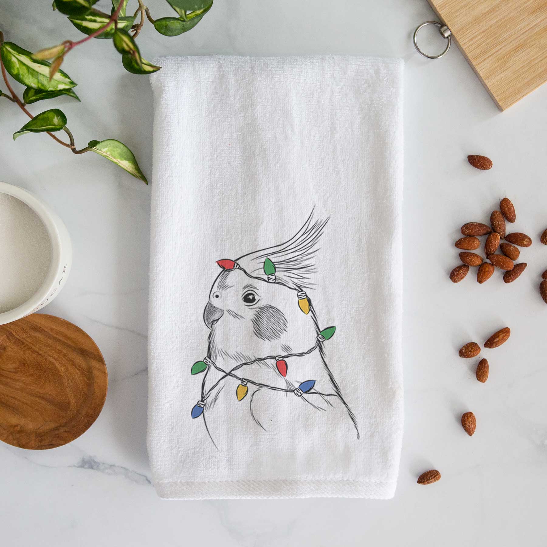 Charlie the Cockatiel Decorative Hand Towel