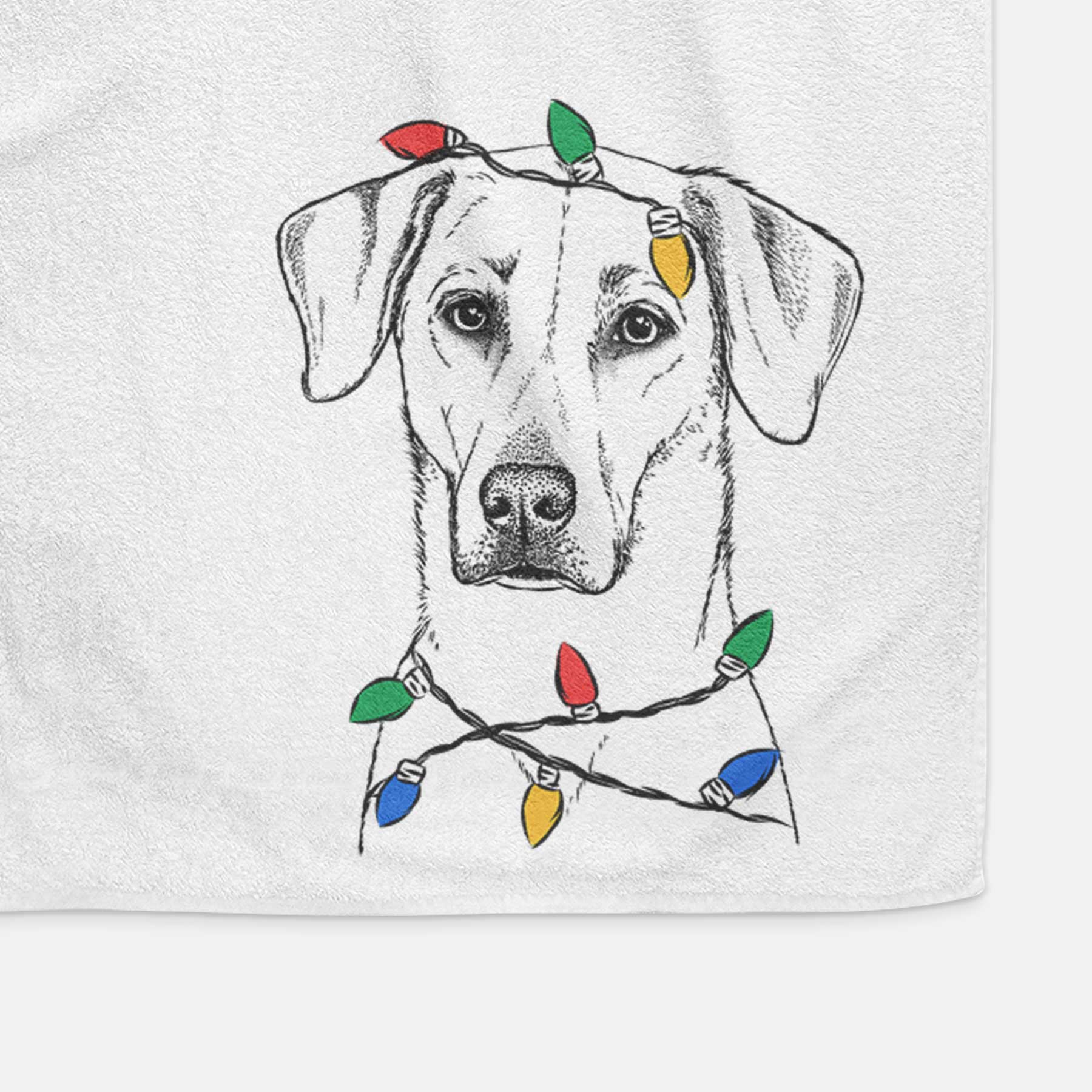 Charlie Girl the Yellow Lab Decorative Hand Towel