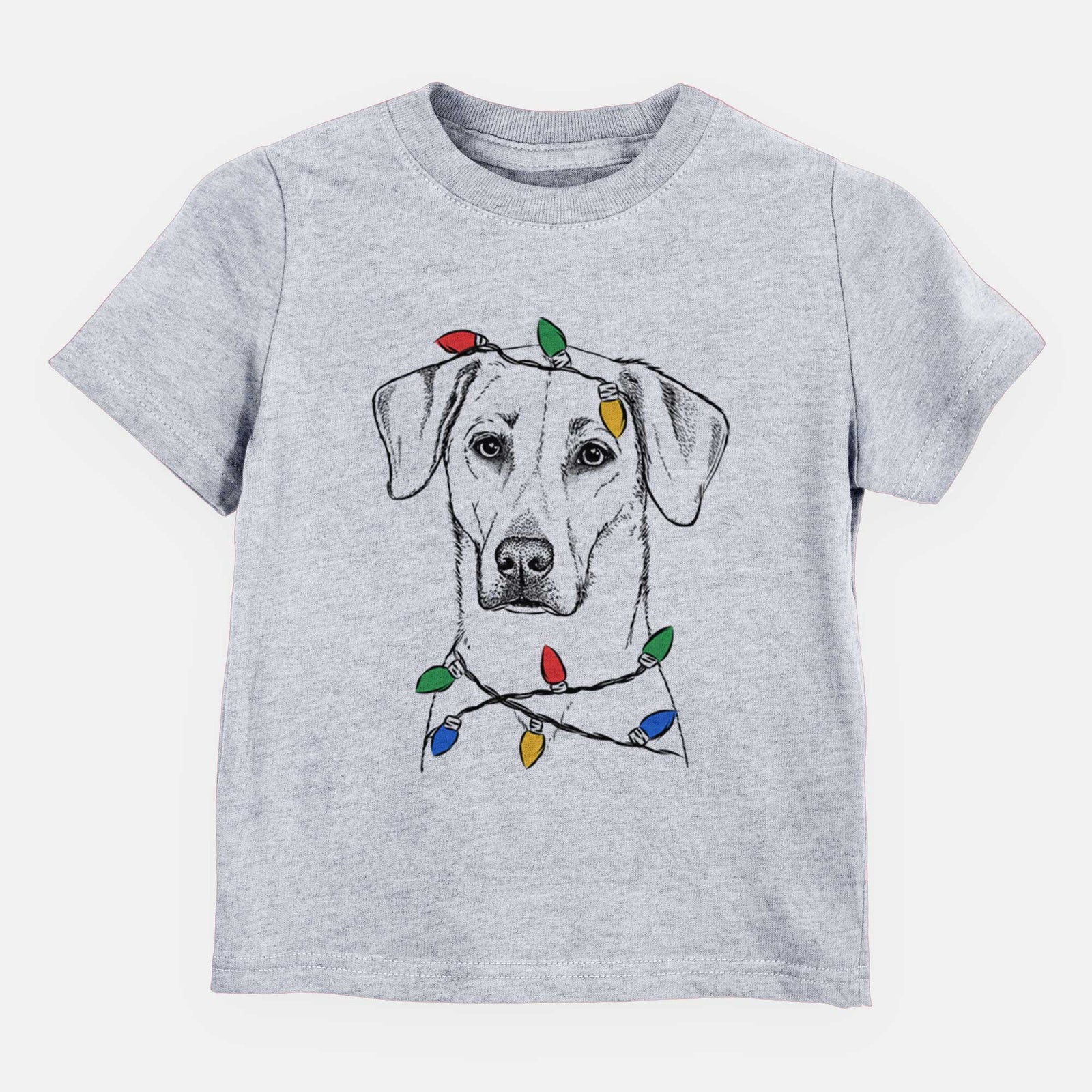 Christmas Lights Charlie Girl the Yellow Lab - Kids/Youth/Toddler Shirt