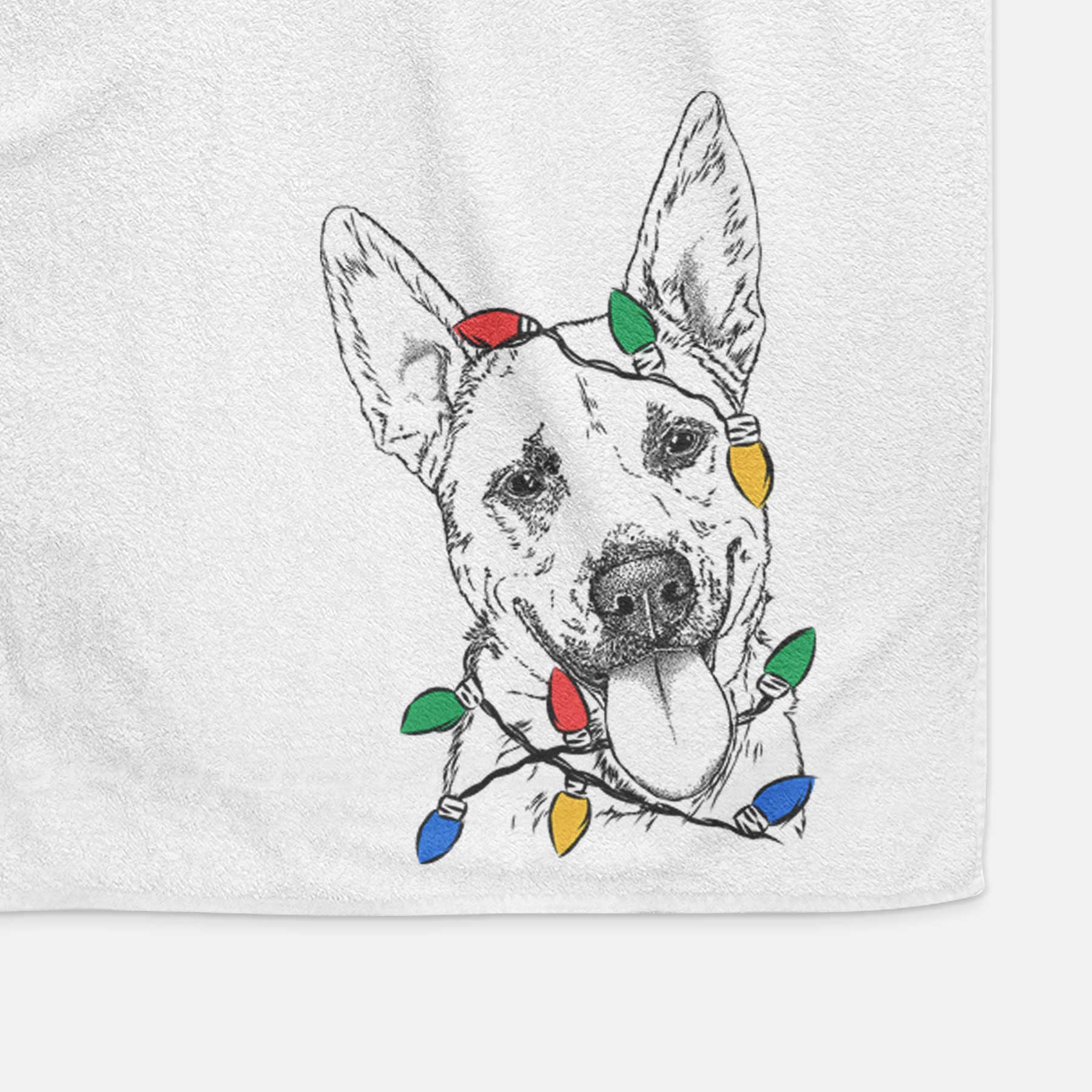 Charlie the Mixed Breed Decorative Hand Towel