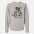 Christmas Lights Cheddar the Chinchilla - Unisex Pigment Dyed Crew Sweatshirt