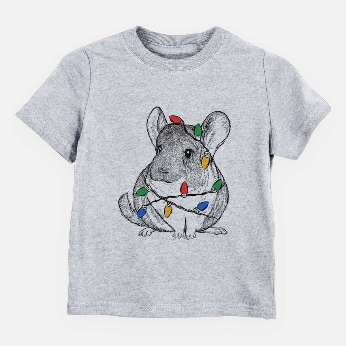 Christmas Lights Cheddar the Chinchilla - Kids/Youth/Toddler Shirt