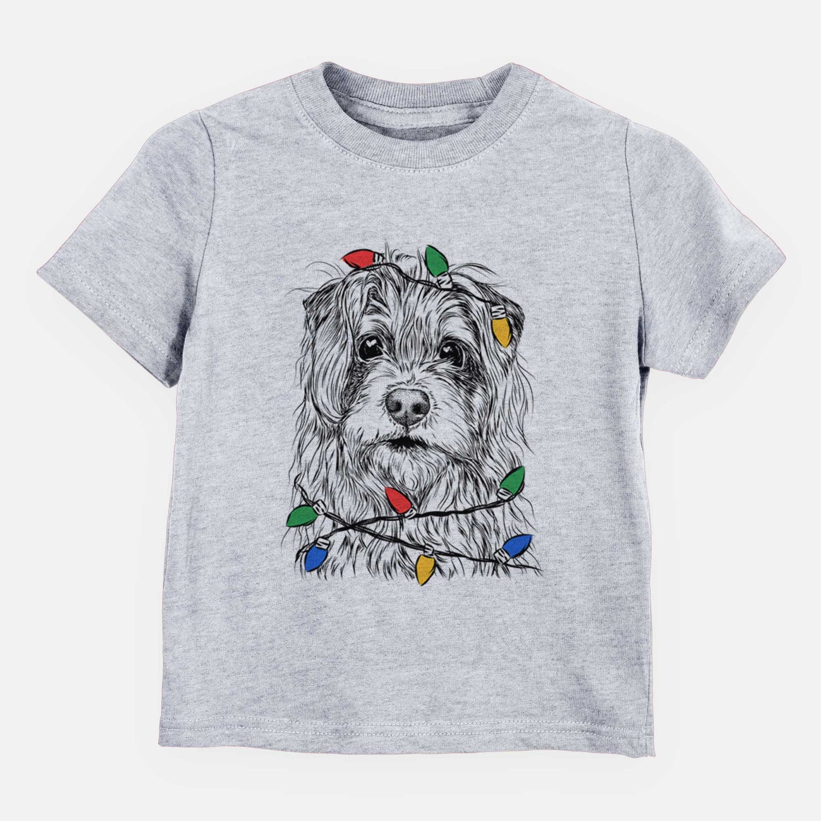 Christmas Lights Chester the Terrier Mix - Kids/Youth/Toddler Shirt