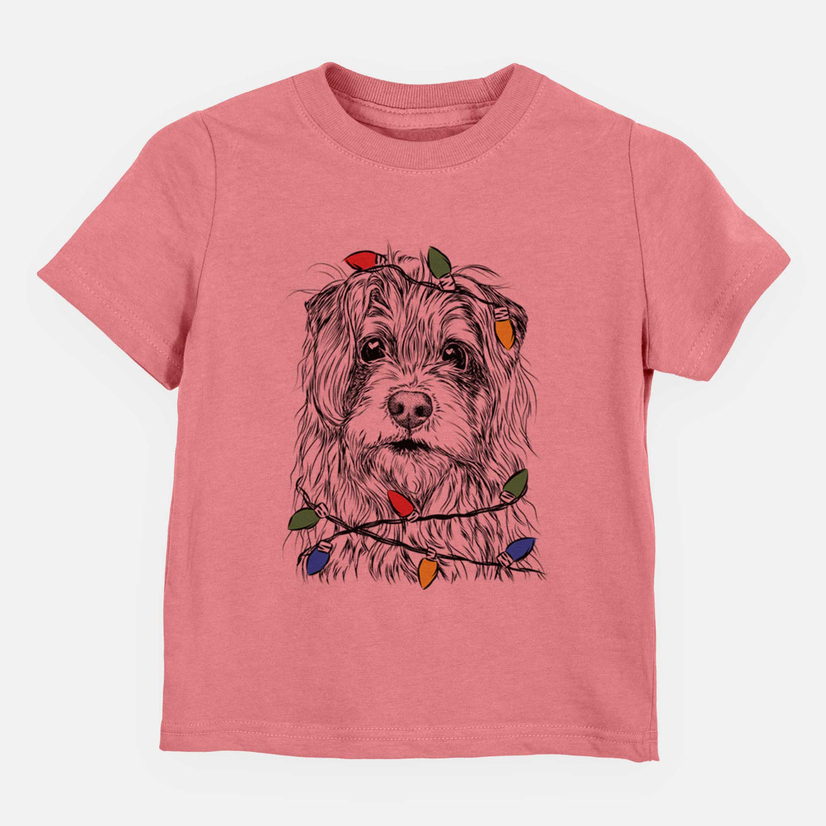 Christmas Lights Chester the Terrier Mix - Kids/Youth/Toddler Shirt