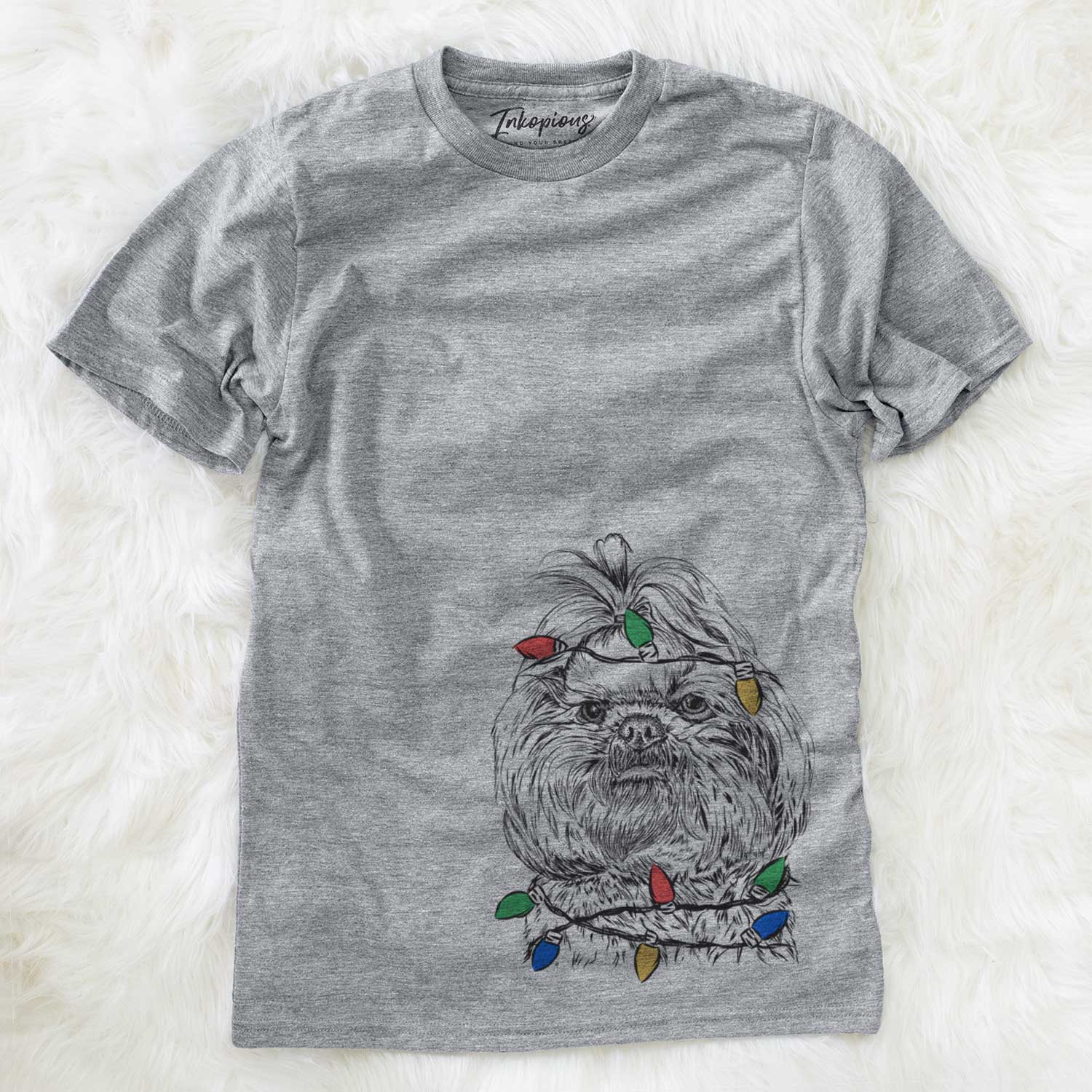 Christmas Lights Chewie the Shih Tzu - Unisex Crewneck