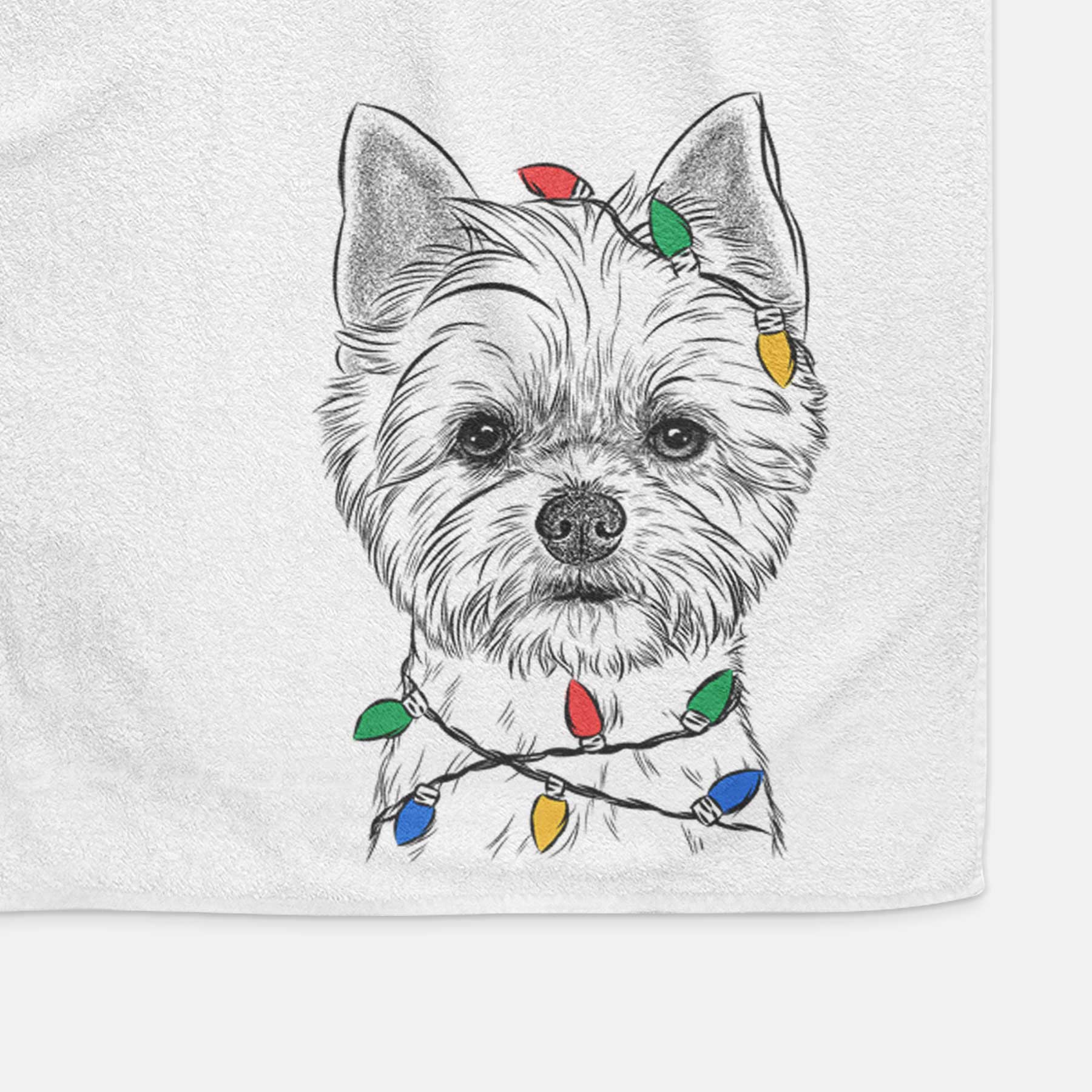 Chewy the Yorkshire Terrier Decorative Hand Towel