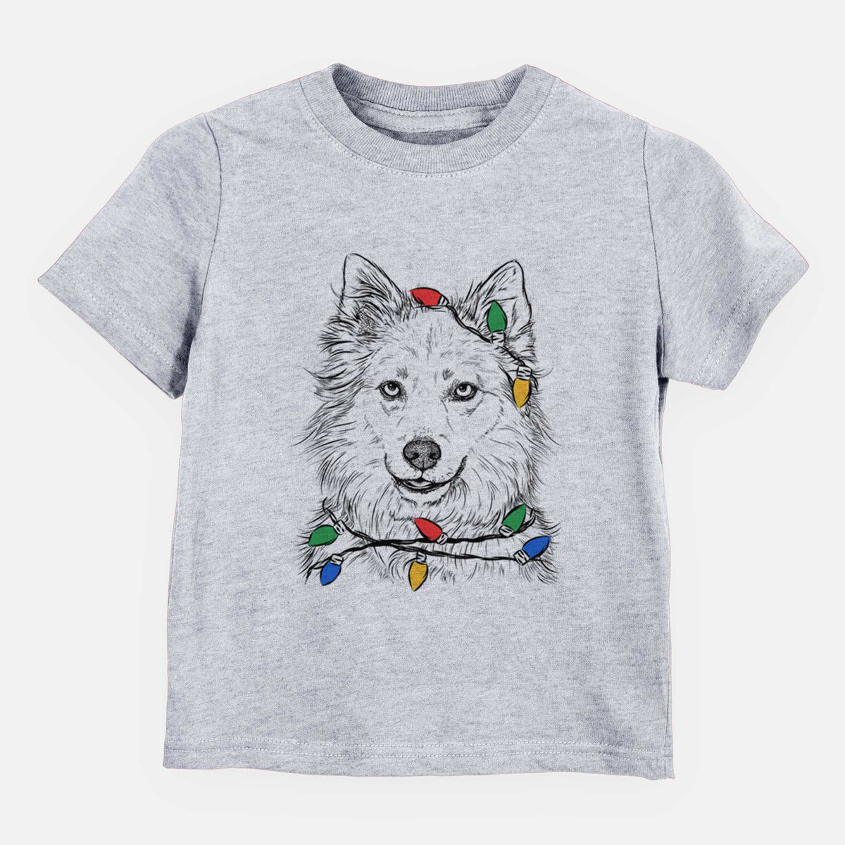 Christmas Lights Chia the Samoyed Husky Mix - Kids/Youth/Toddler Shirt