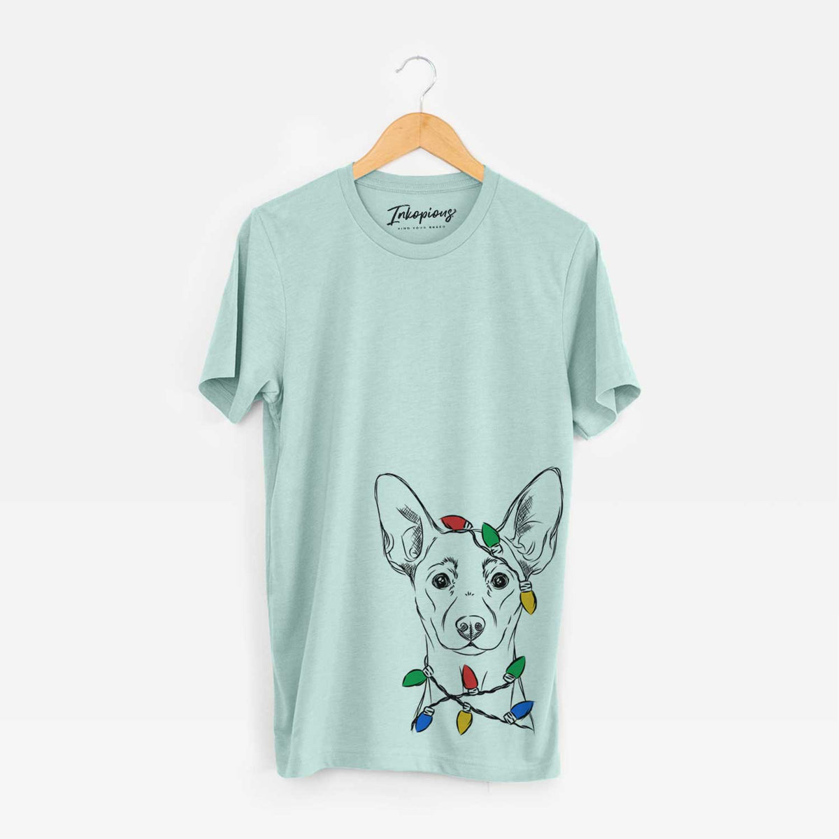 Christmas Lights Chillie the Mini Pinscher - Unisex Crewneck