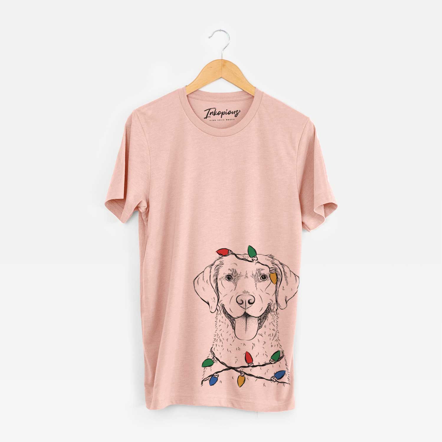 Christmas Lights Chip the Chesapeake Bay Retriever - Unisex Crewneck