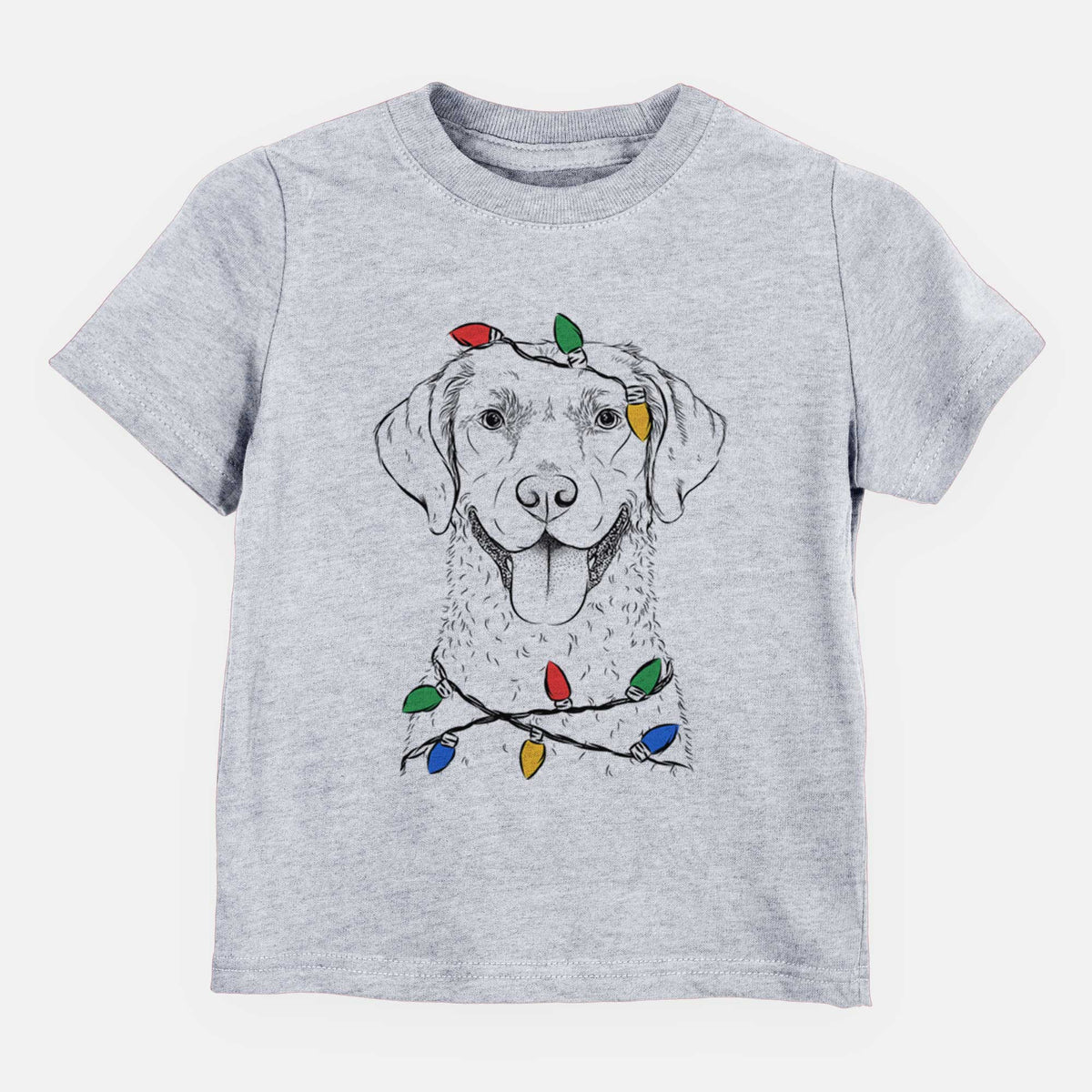 Christmas Lights Chip the Chesapeake Bay Retriever - Kids/Youth/Toddler Shirt