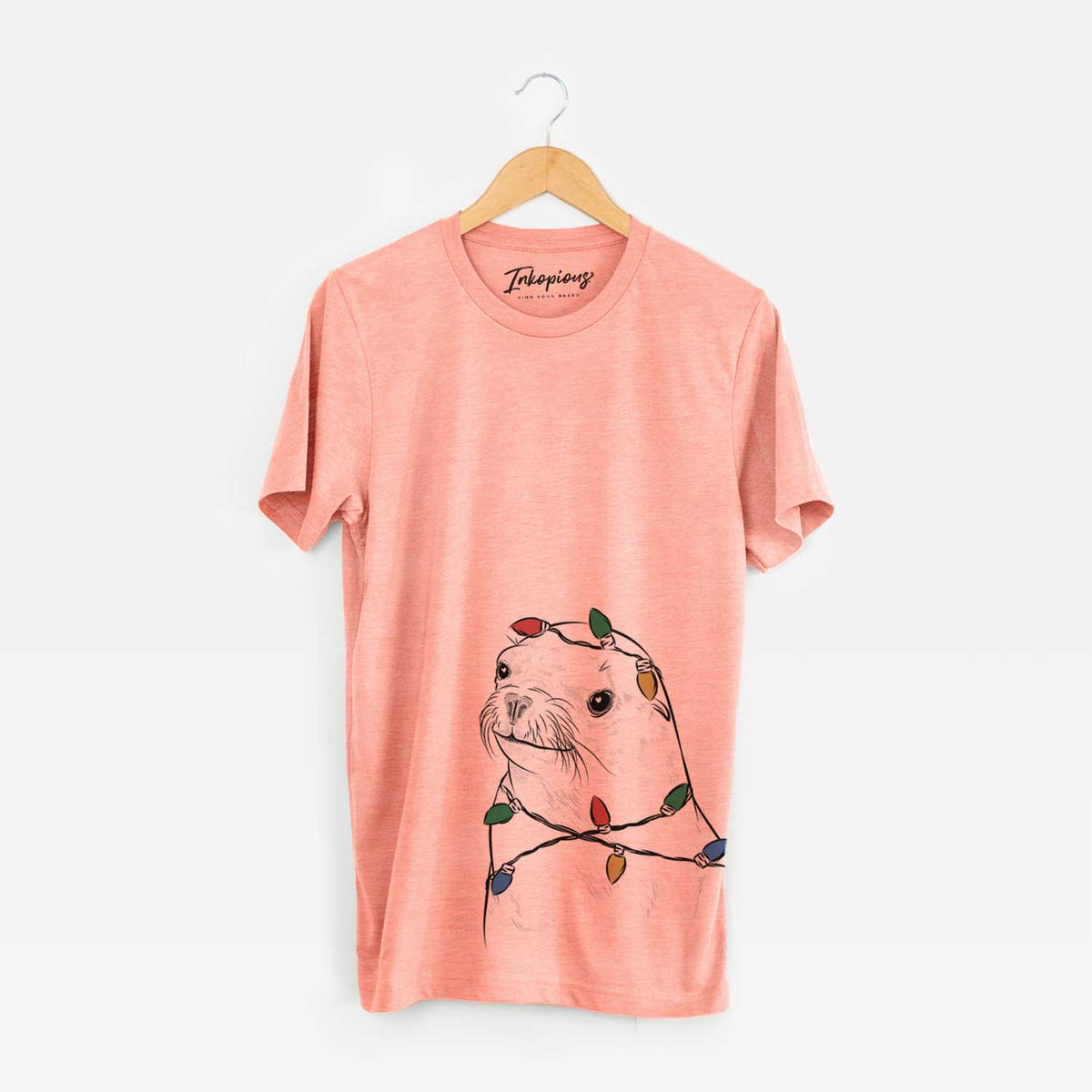 Christmas Lights Chip the California Sea Lion - Unisex Crewneck