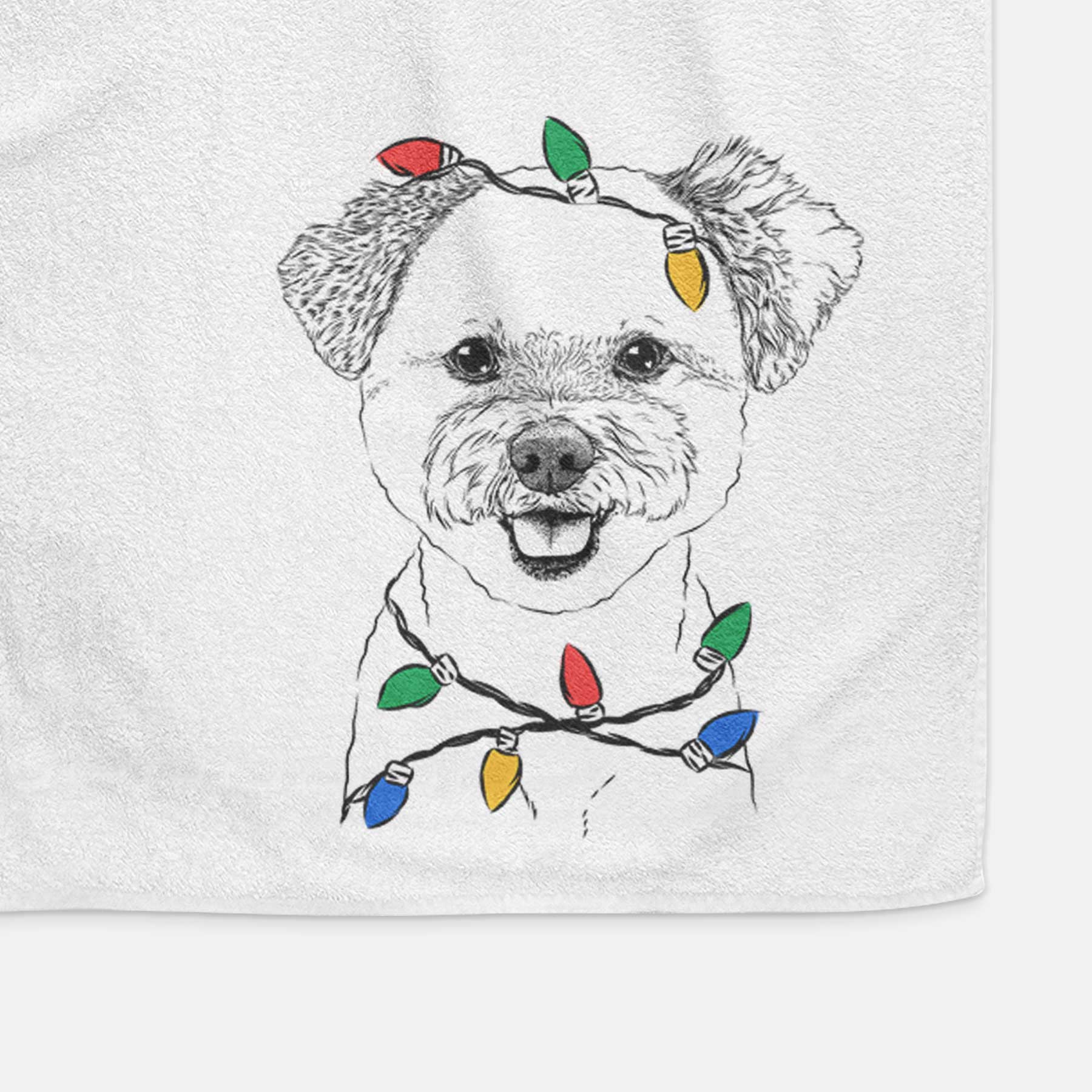 Chippy the Mixed Breed Decorative Hand Towel