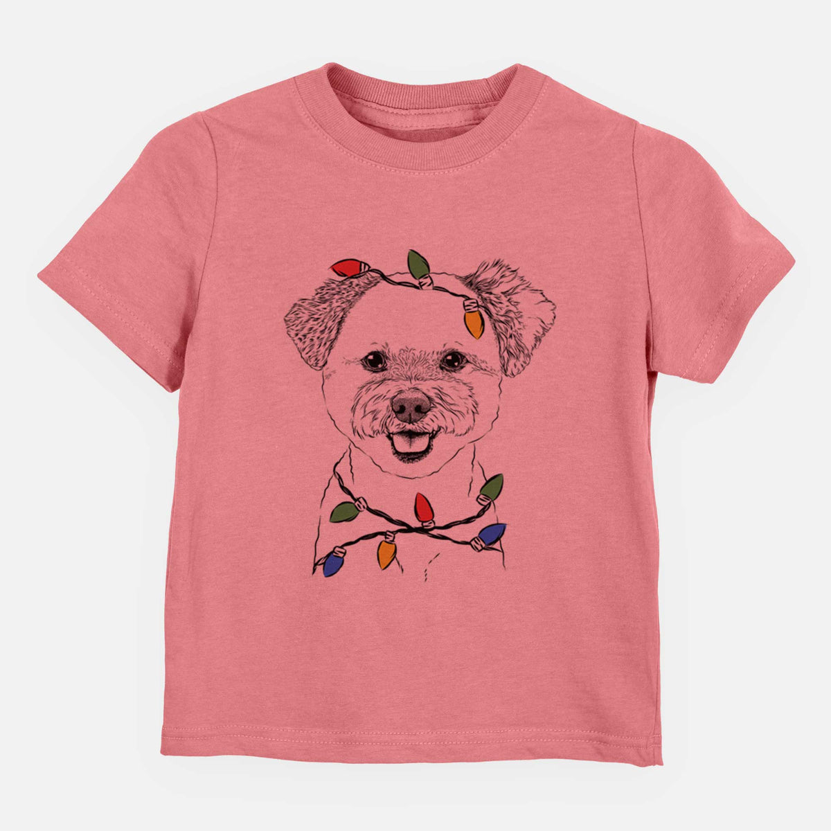 Christmas Lights Chippy the Mixed Breed - Kids/Youth/Toddler Shirt