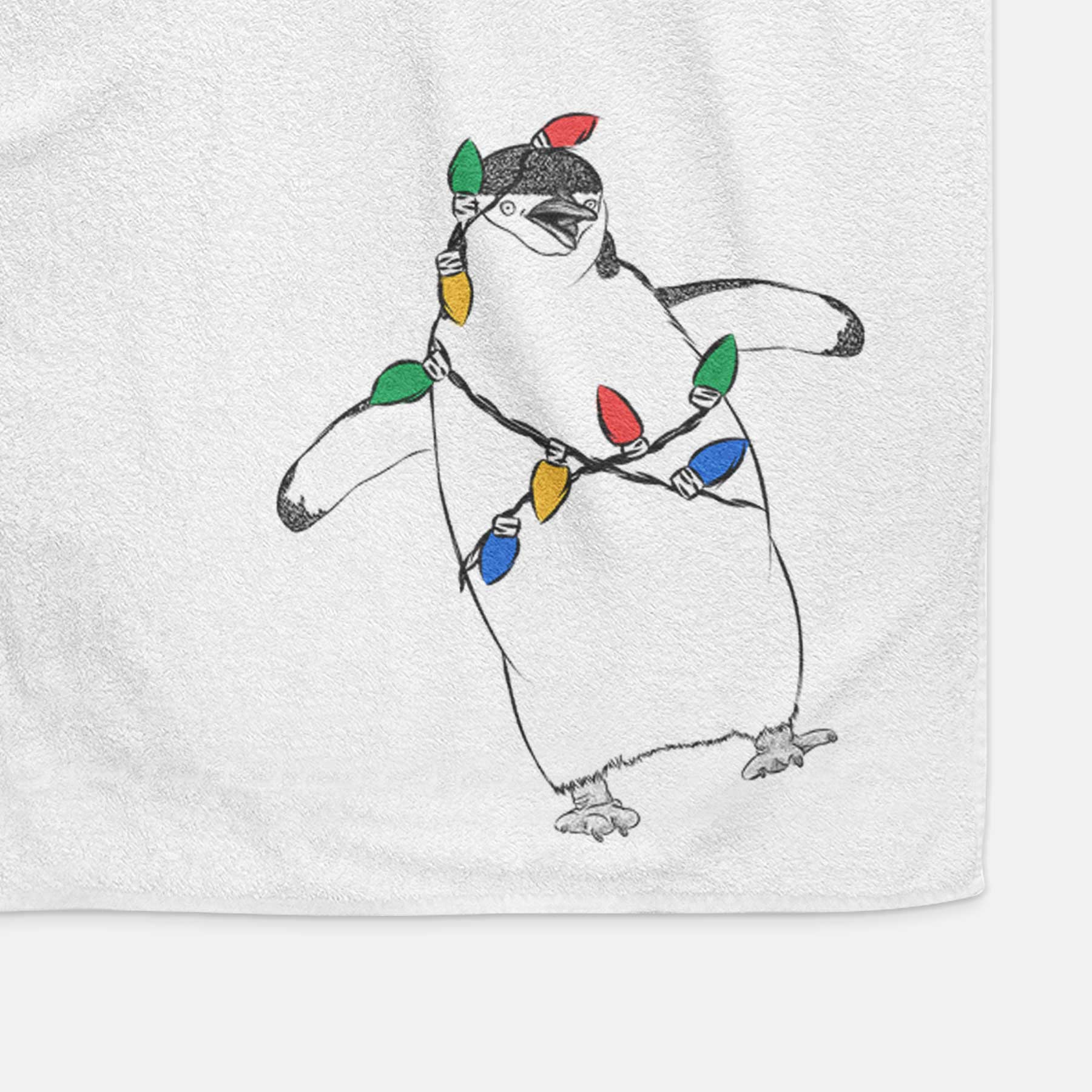 Chive the Chinstrap Penguin Decorative Hand Towel