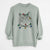 Christmas Lights Chloe the Tabby Cat - Unisex Pigment Dyed Crew Sweatshirt