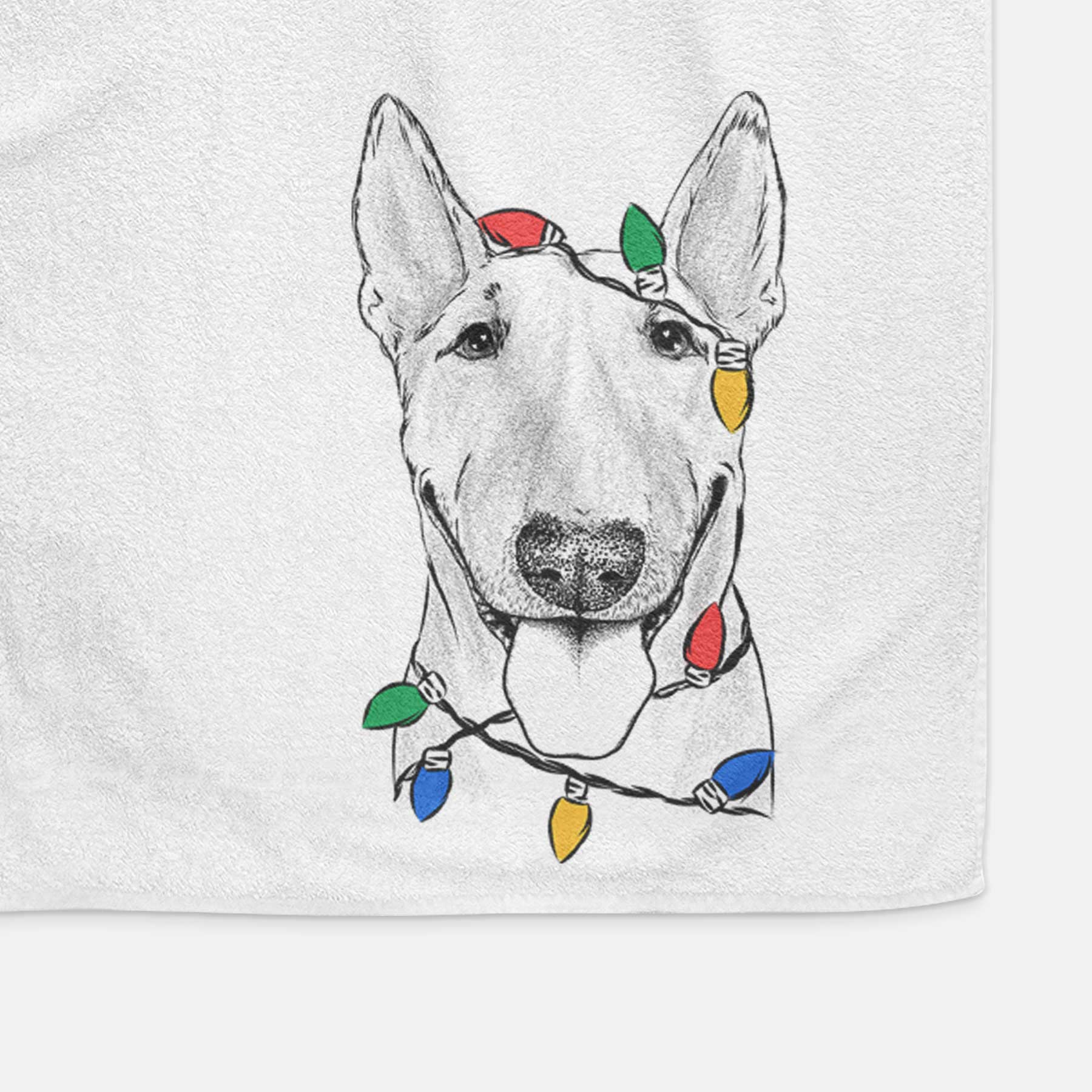 Chloe the Bull Terrier Decorative Hand Towel