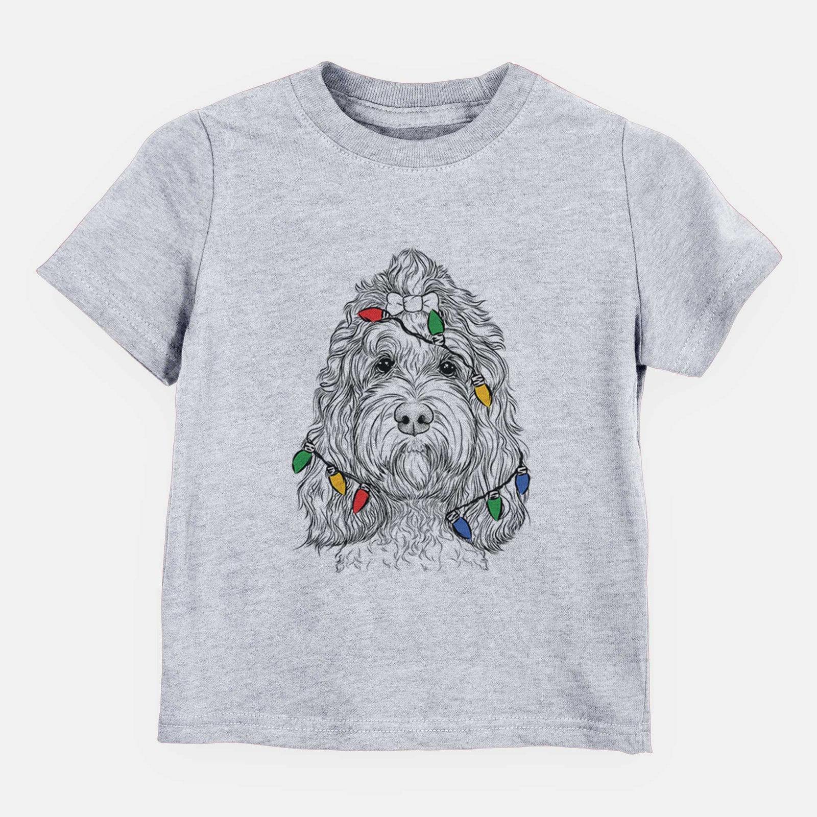 Christmas Lights Chloe the Cockapoo - Kids/Youth/Toddler Shirt