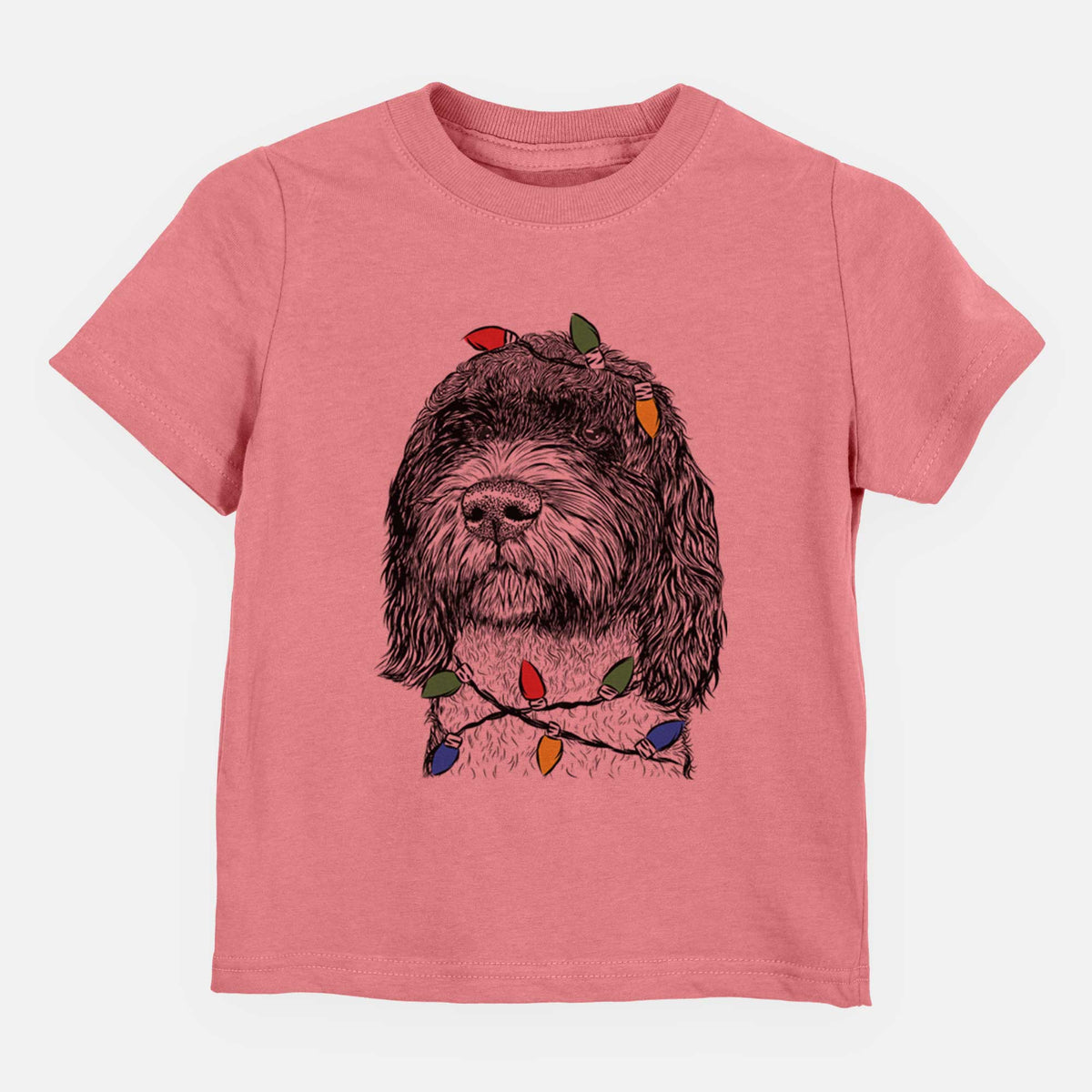 Christmas Lights Chris the Portuguese Water Dog - Kids/Youth/Toddler Shirt