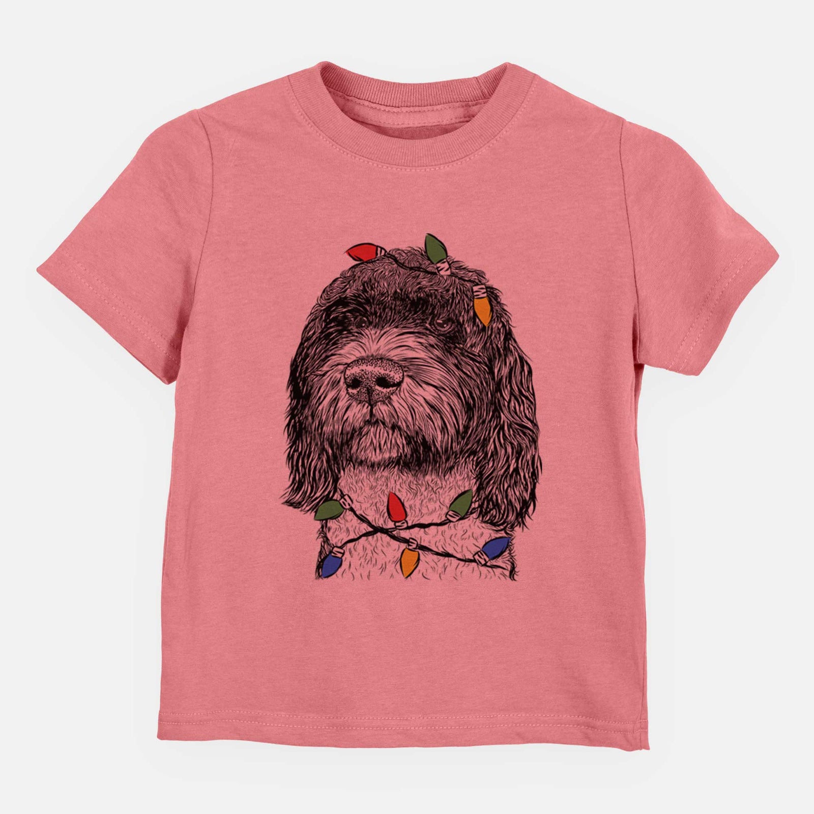 Christmas Lights Chris the Portuguese Water Dog - Kids/Youth/Toddler Shirt