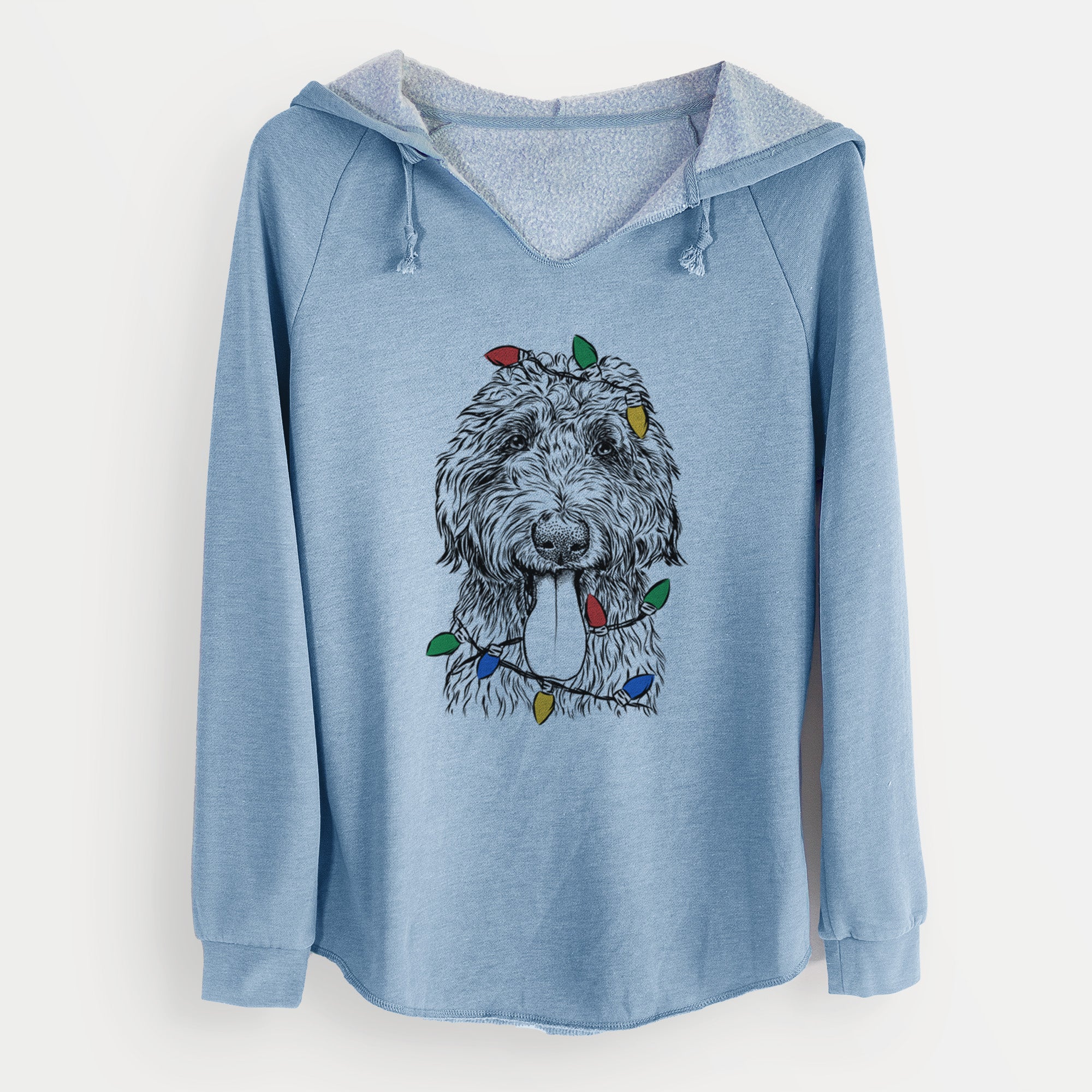 Christmas Lights CiCi Paulk the Aussiedoodle - Cali Wave Hooded Sweatshirt