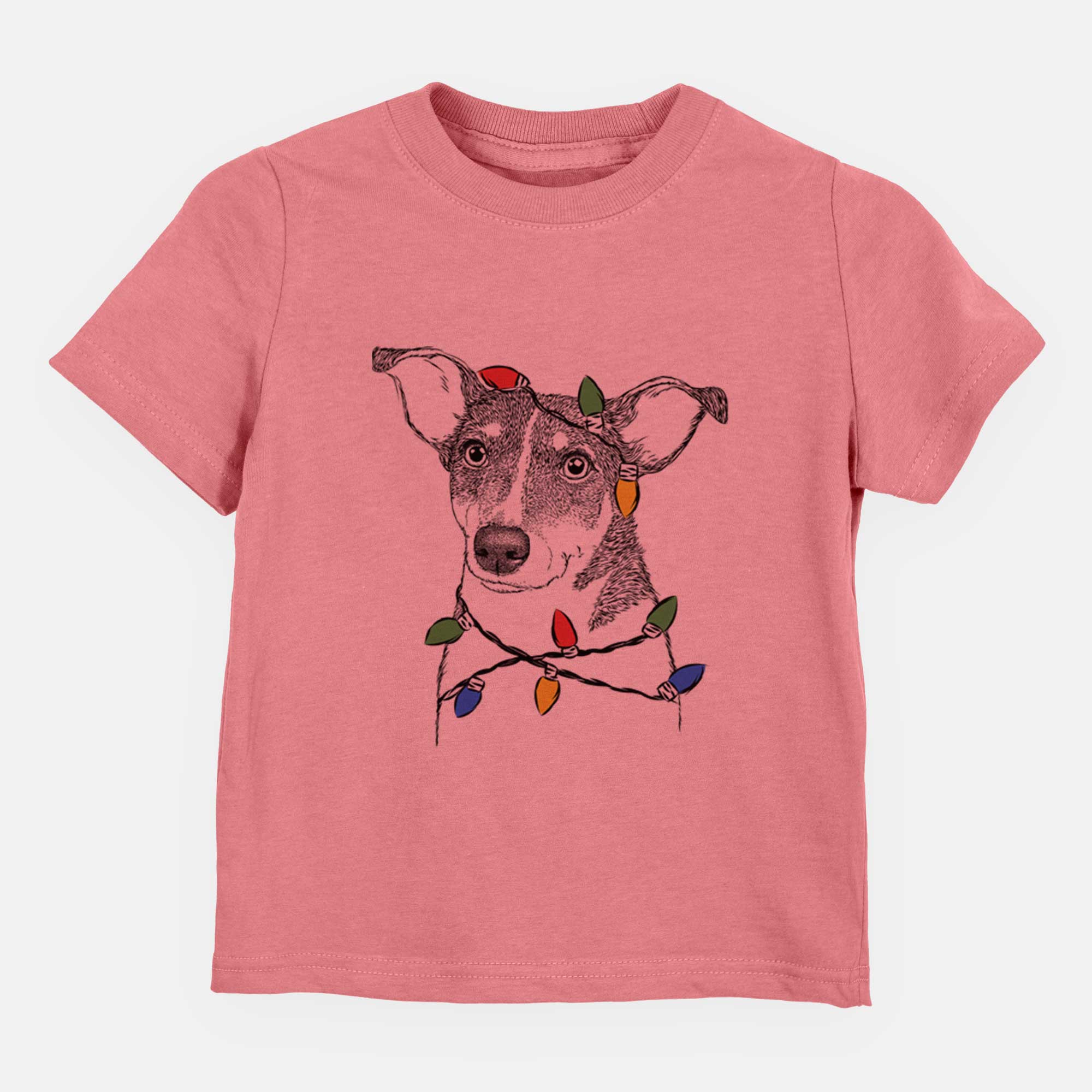 Christmas Lights Cleo the Terrier Mix - Kids/Youth/Toddler Shirt