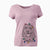 Christmas Lights Clover the Cockapoo - Women's V-neck Shirt