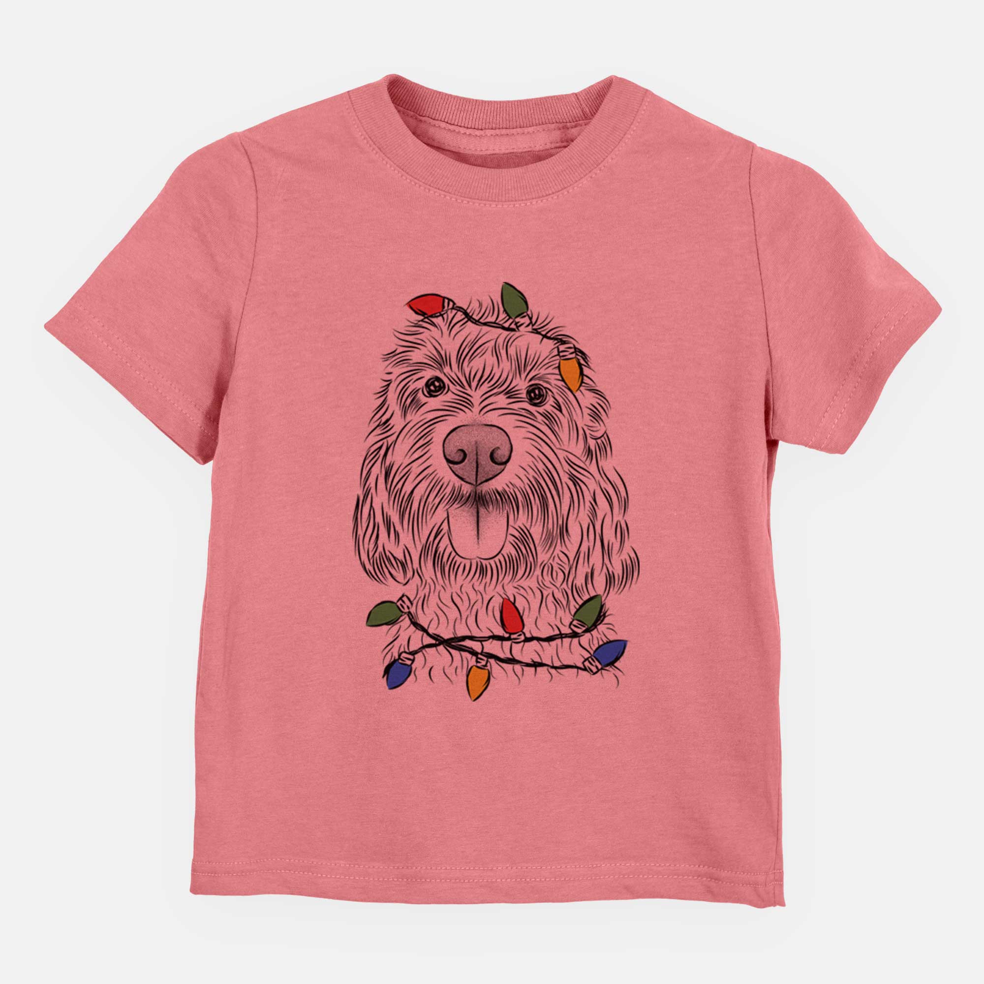 Christmas Lights Clover the Cockapoo - Kids/Youth/Toddler Shirt