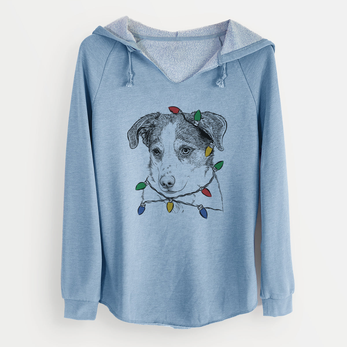 Christmas Lights Coco the Beagle Mix - Cali Wave Hooded Sweatshirt