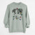 Christmas Lights Coco the Beagle Mix - Unisex Pigment Dyed Crew Sweatshirt