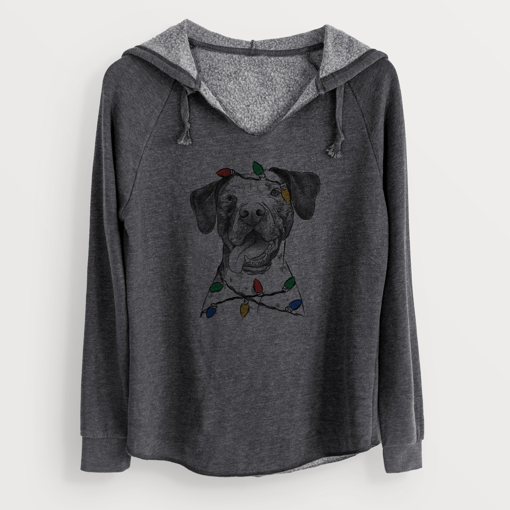 Christmas Lights Cola the Catahoula - Cali Wave Hooded Sweatshirt