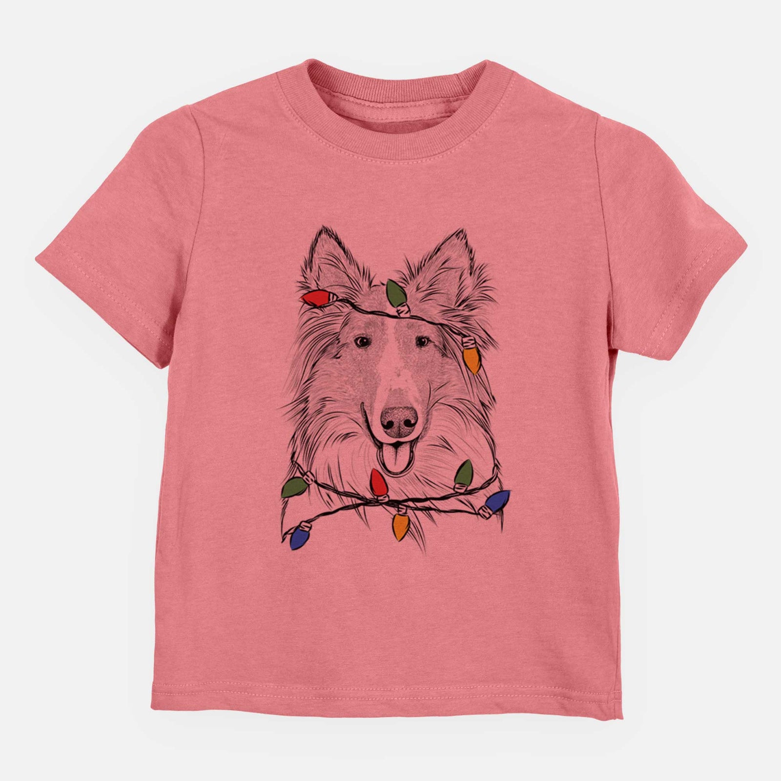 Christmas Lights Conrad the Rough Collie - Kids/Youth/Toddler Shirt