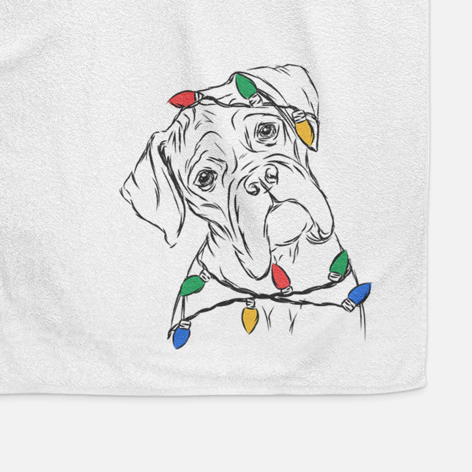 Cooper the Boxer Decorative Hand Towel