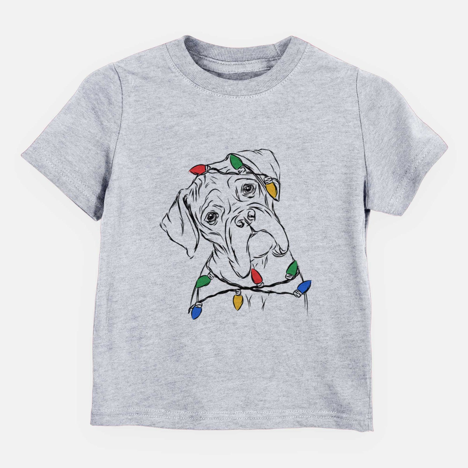 Christmas Lights Cooper the Boxer - Kids/Youth/Toddler Shirt