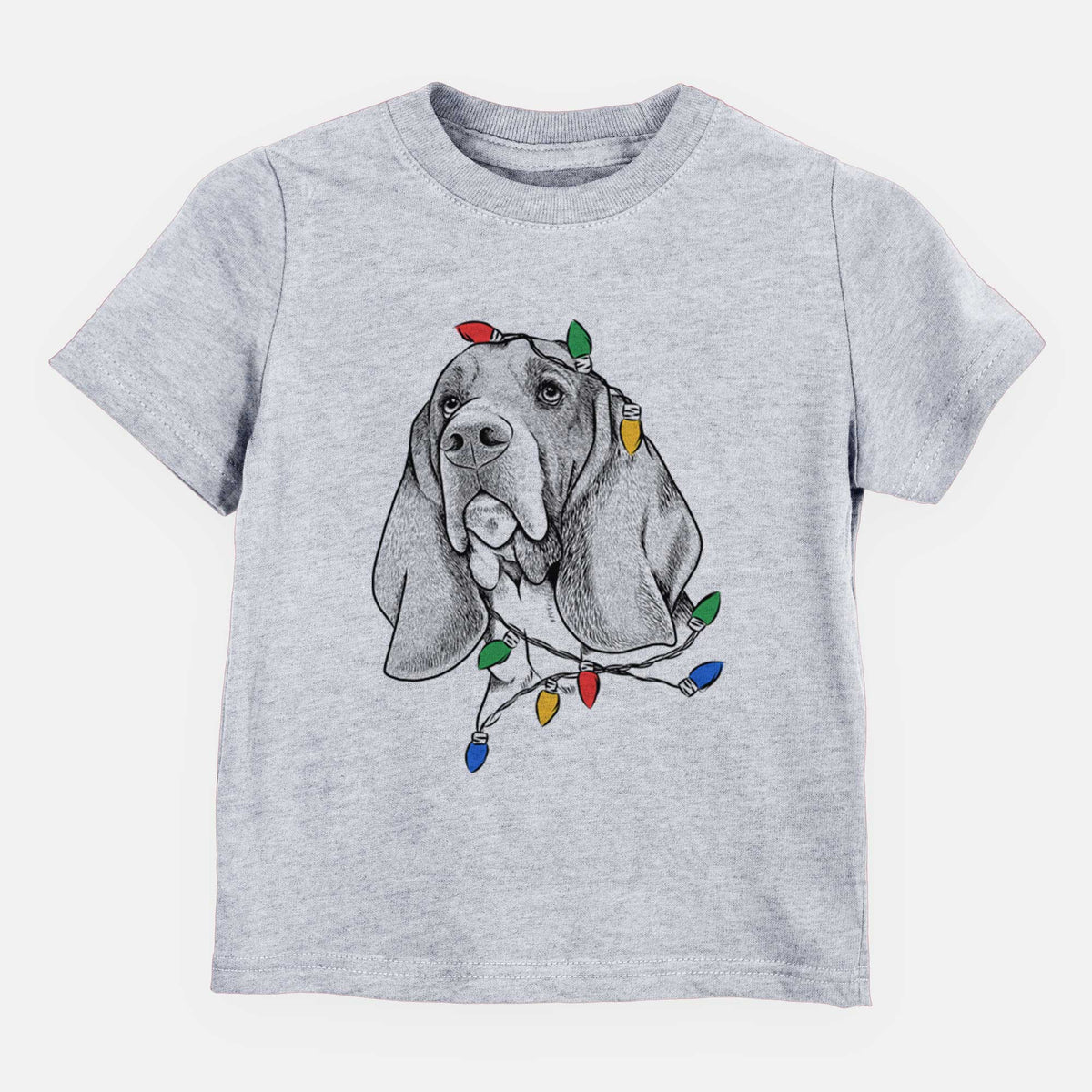 Christmas Lights Cooper the Basset Hound - Kids/Youth/Toddler Shirt