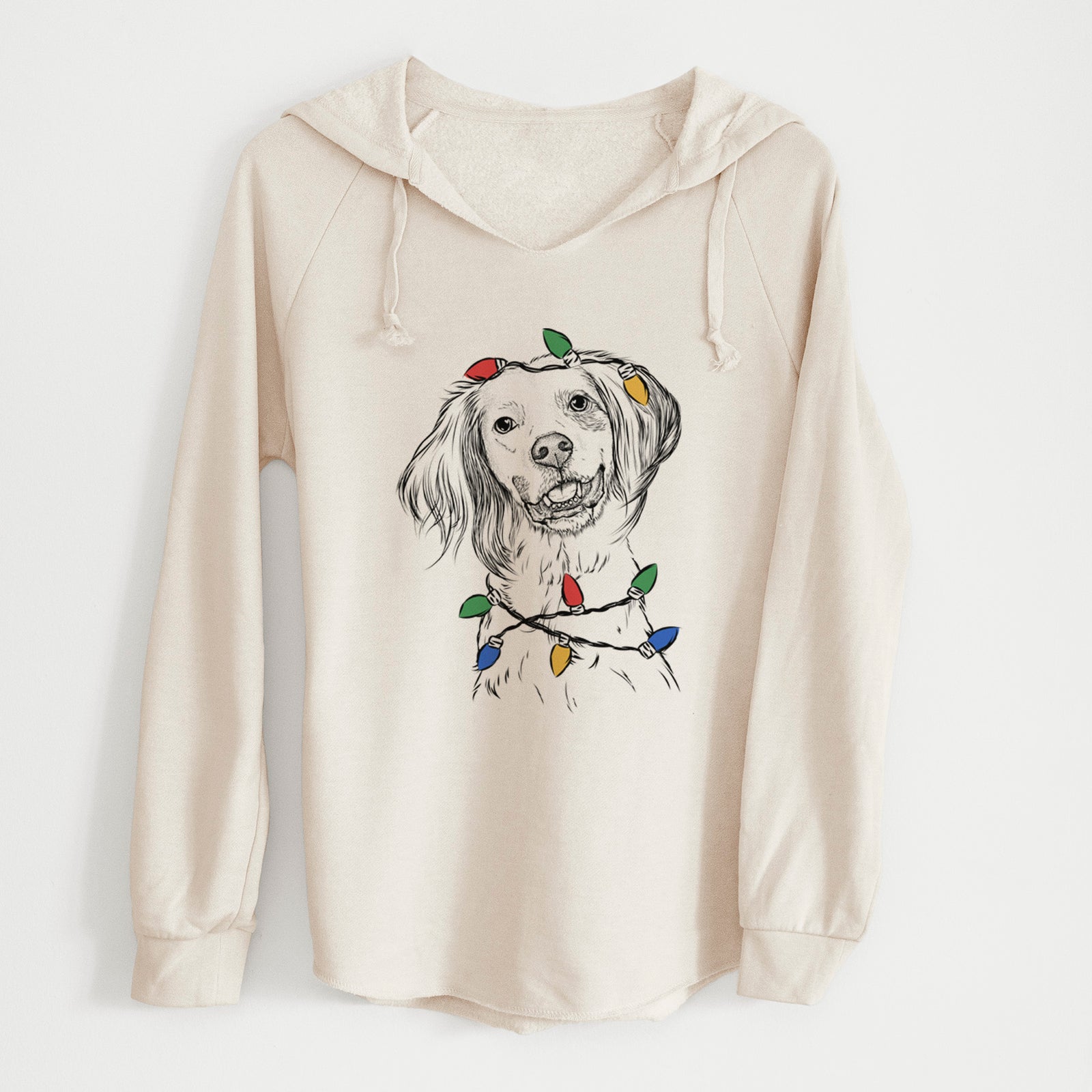 Christmas Lights Cooper the English Setter - Cali Wave Hooded Sweatshirt