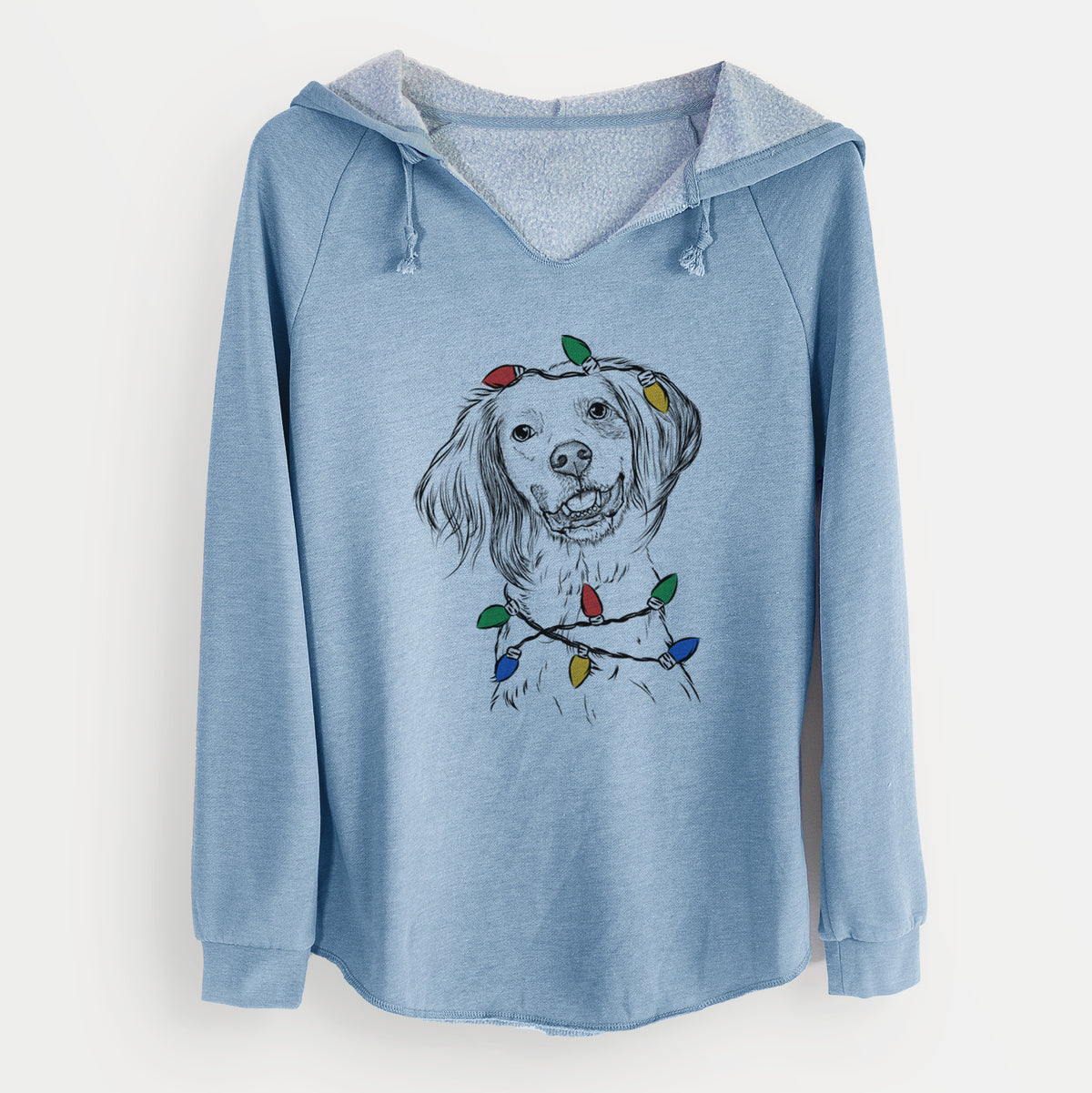 Christmas Lights Cooper the English Setter - Cali Wave Hooded Sweatshirt
