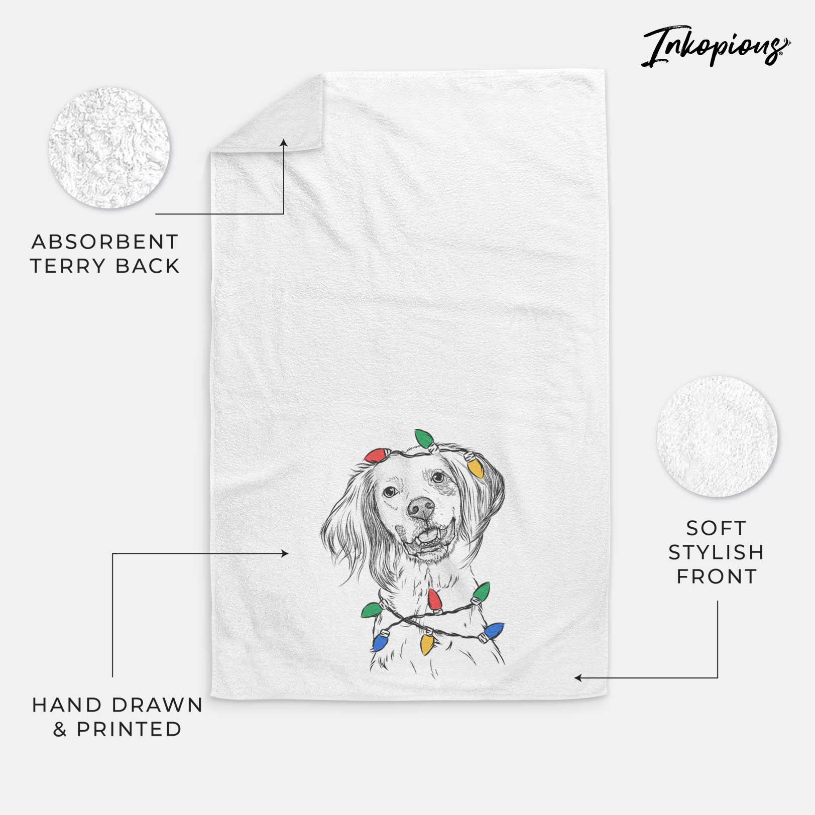 Cooper the English Setter Decorative Hand Towel