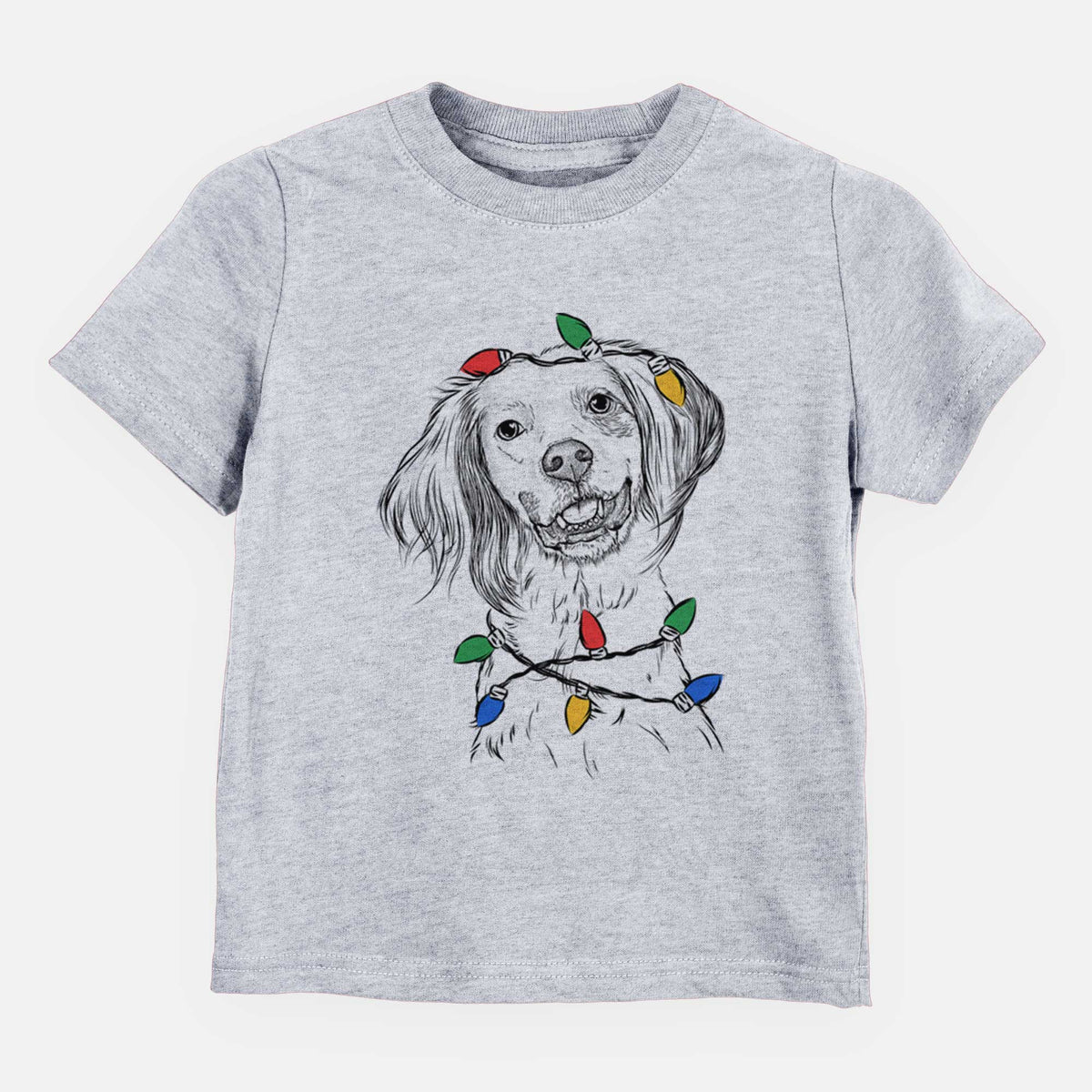 Christmas Lights Cooper the English Setter - Kids/Youth/Toddler Shirt