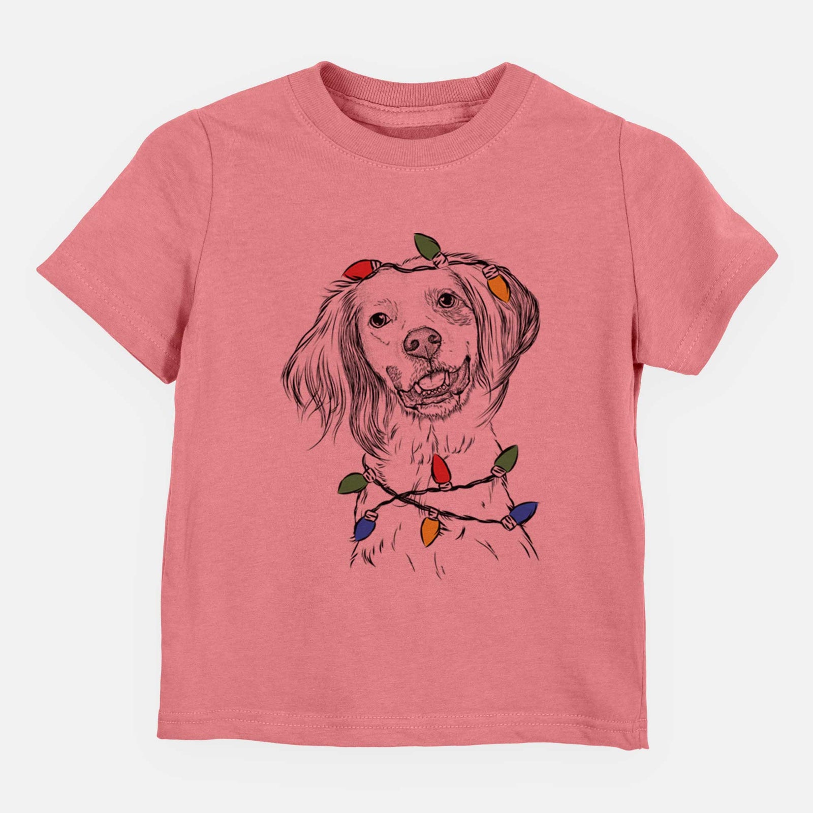 Christmas Lights Cooper the English Setter - Kids/Youth/Toddler Shirt